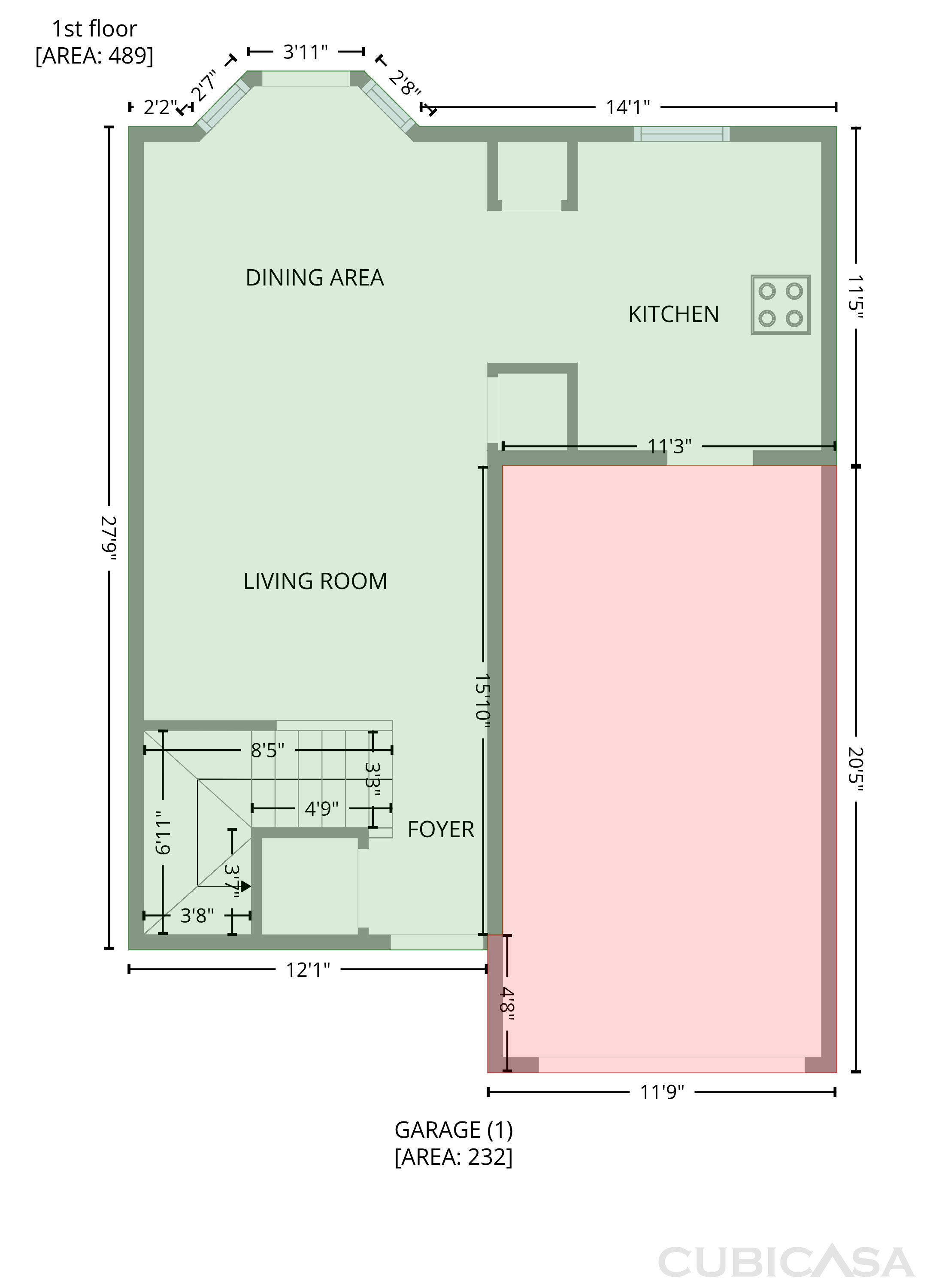 Main Floor of 220 Fox Creek Blvd, Woodstock, GA