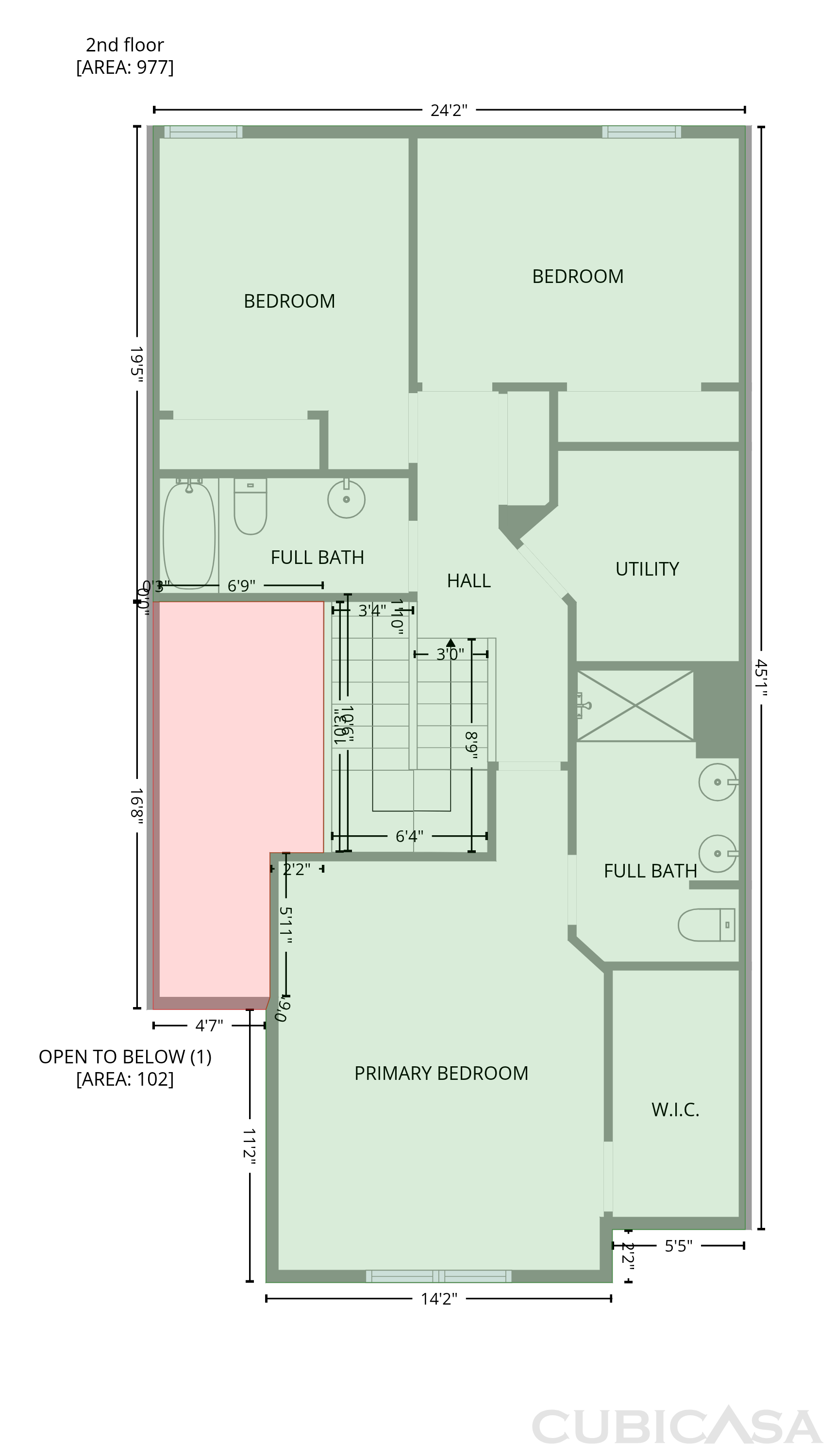 Second Floor of 3022 Basswood St, Little Canada, MN
