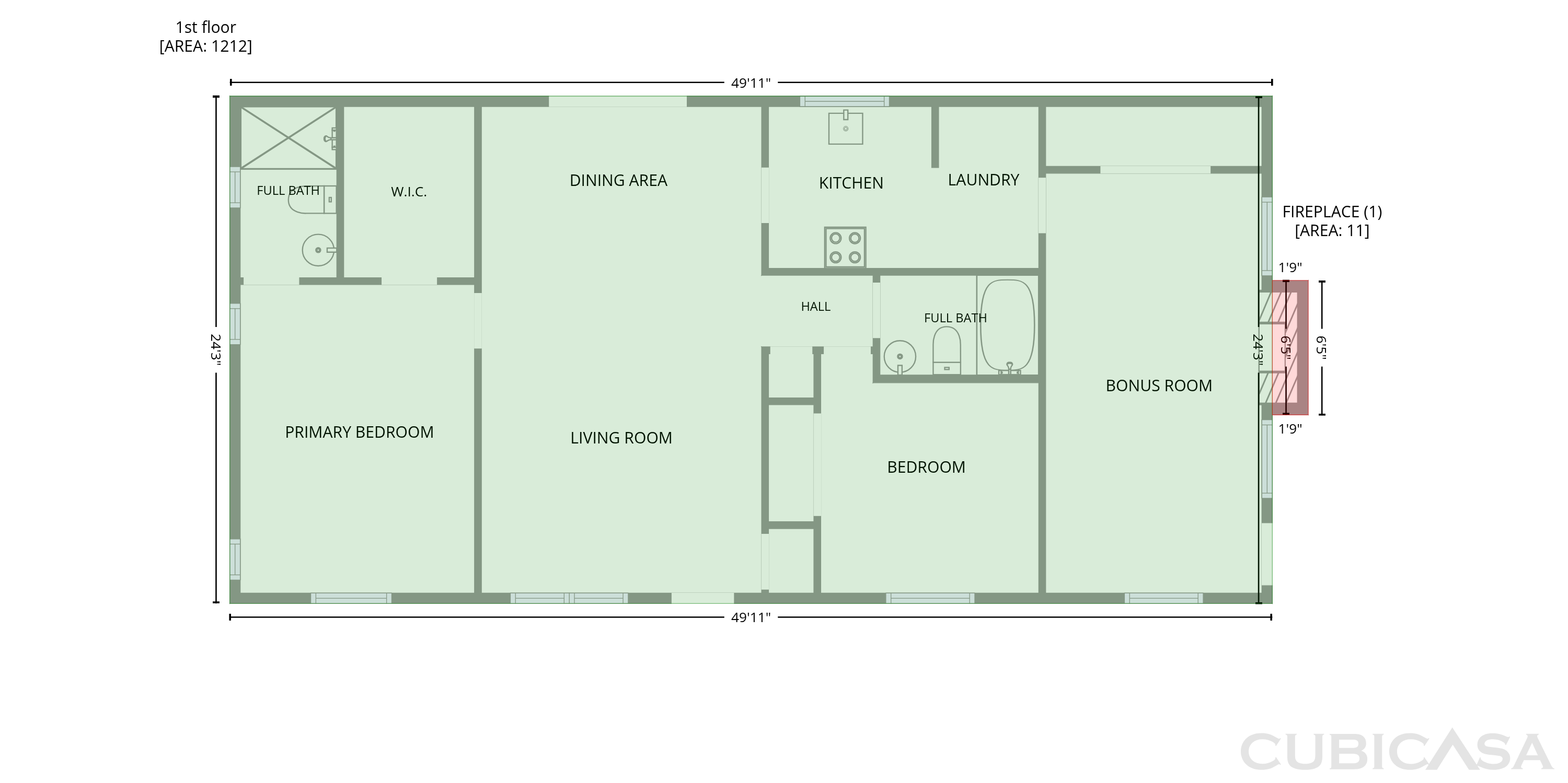 Main Floor of 2096 W Atmore Cir, Deltona, FL