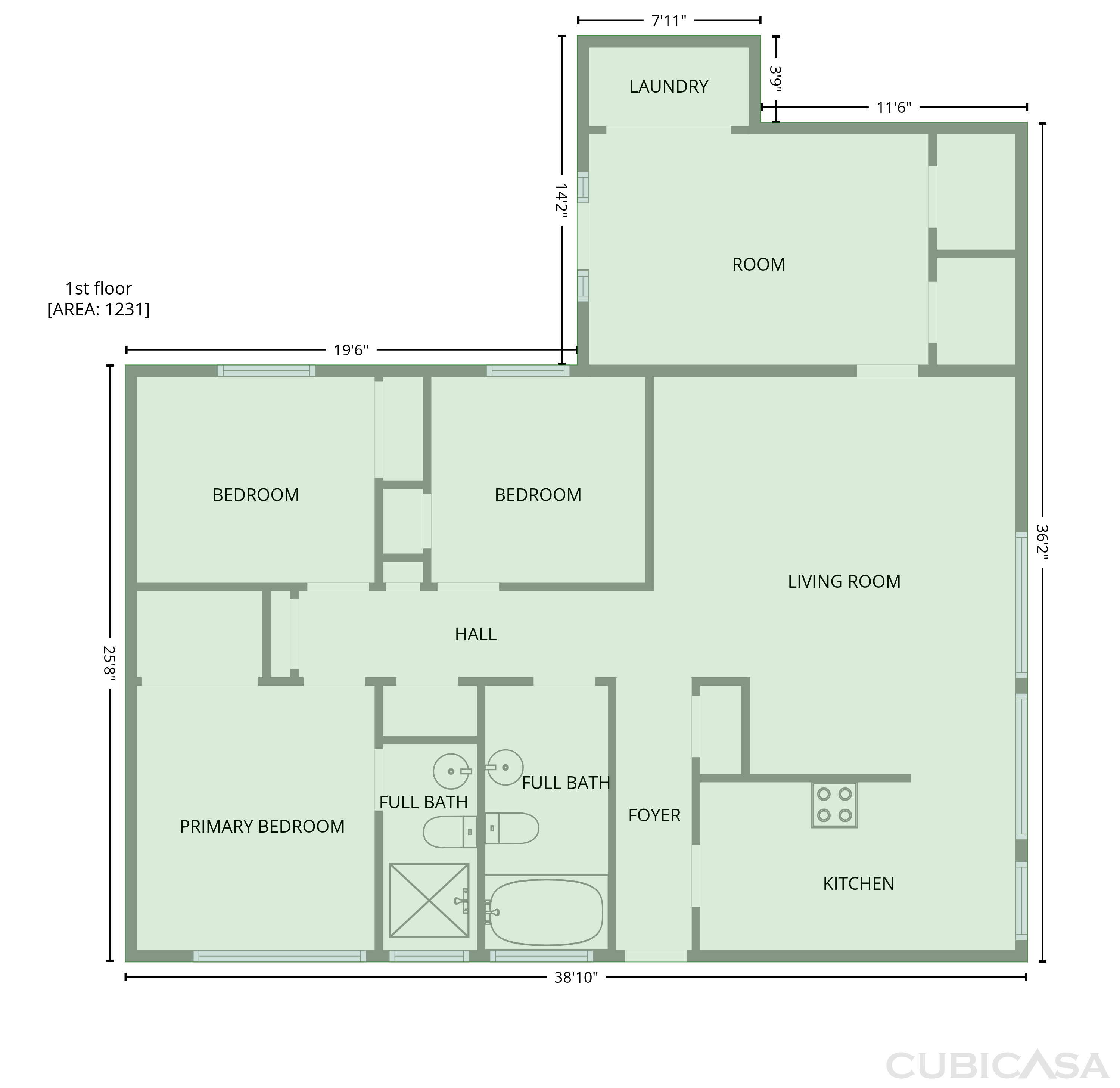Main Floor of 2901 N Cloverland Ave, Tucson, AZ