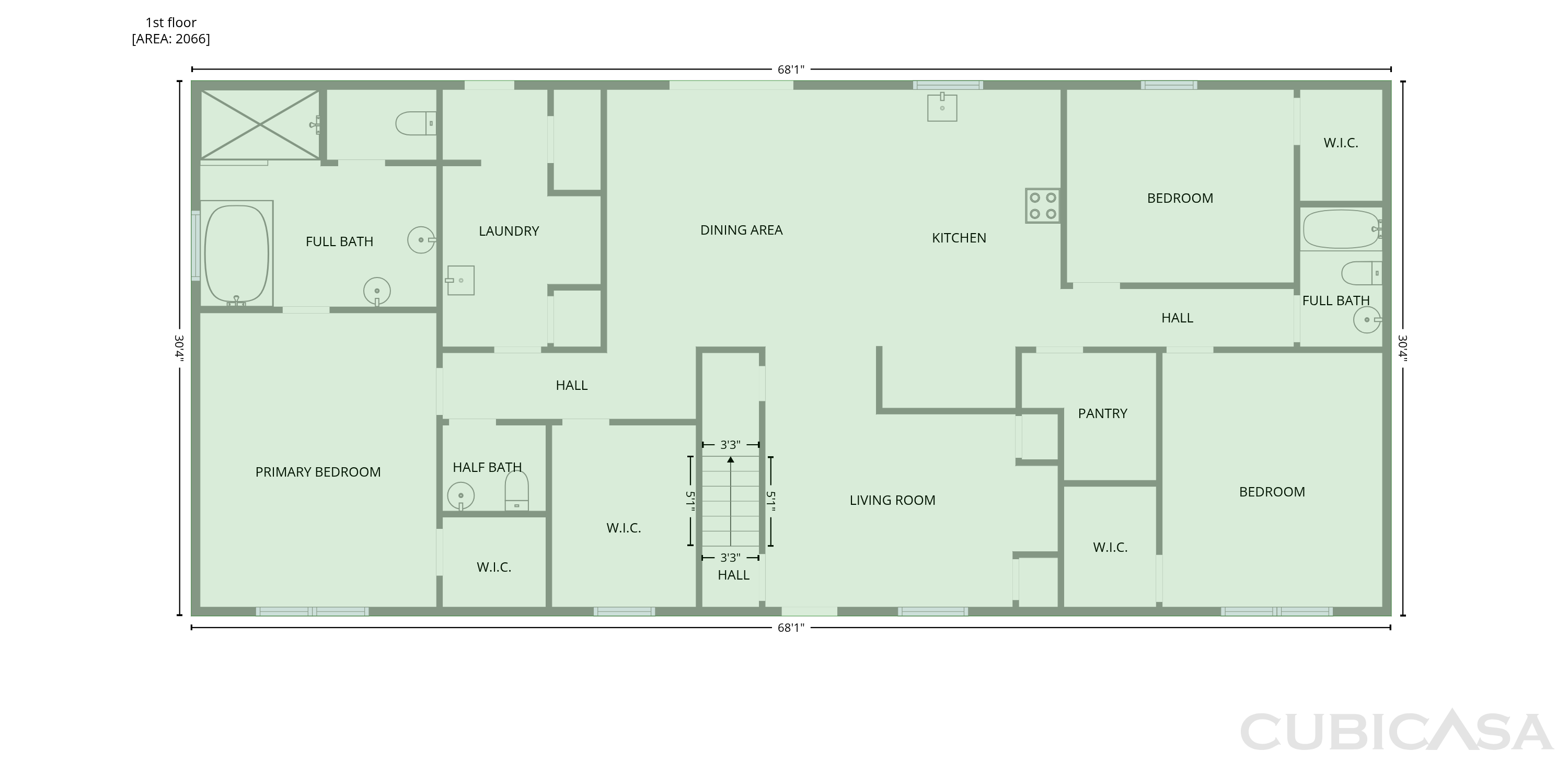 Main Floor of 2147 Rosemary Ln SW, Supply, NC