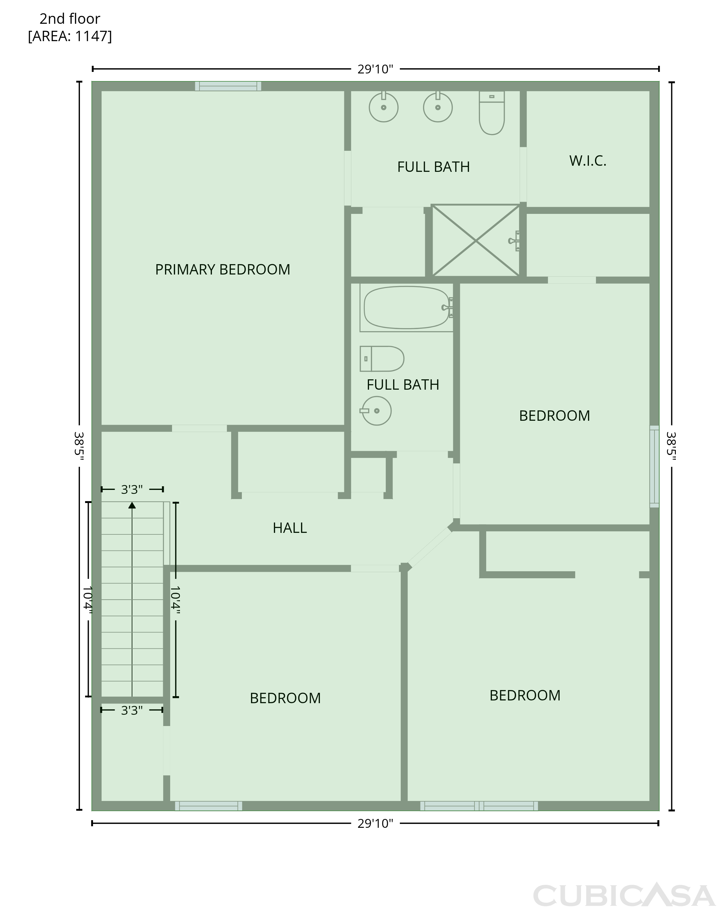 Second Floor of 4034 Rosfield Dr, Charlotte, NC