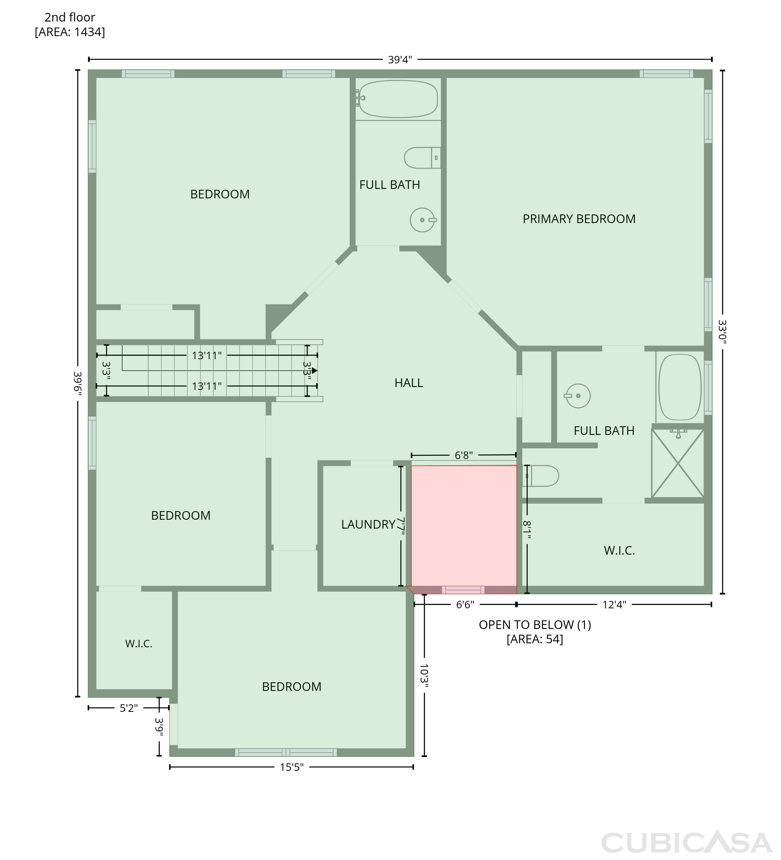 Second Floor of 7328 Toccoa Cir, Union City, GA