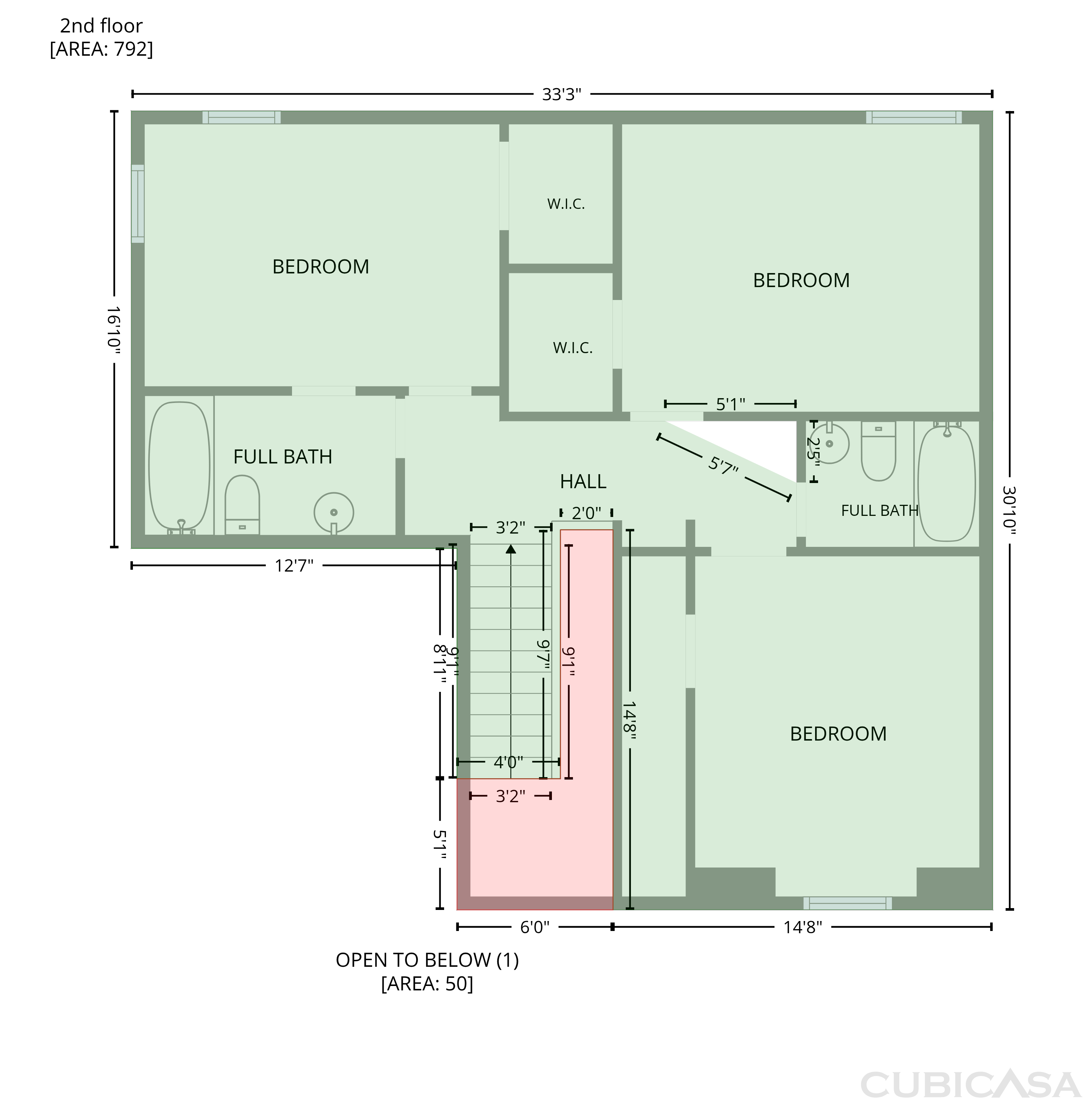 Second Floor of 1842 Plantation Creek Rd, Fortson, GA