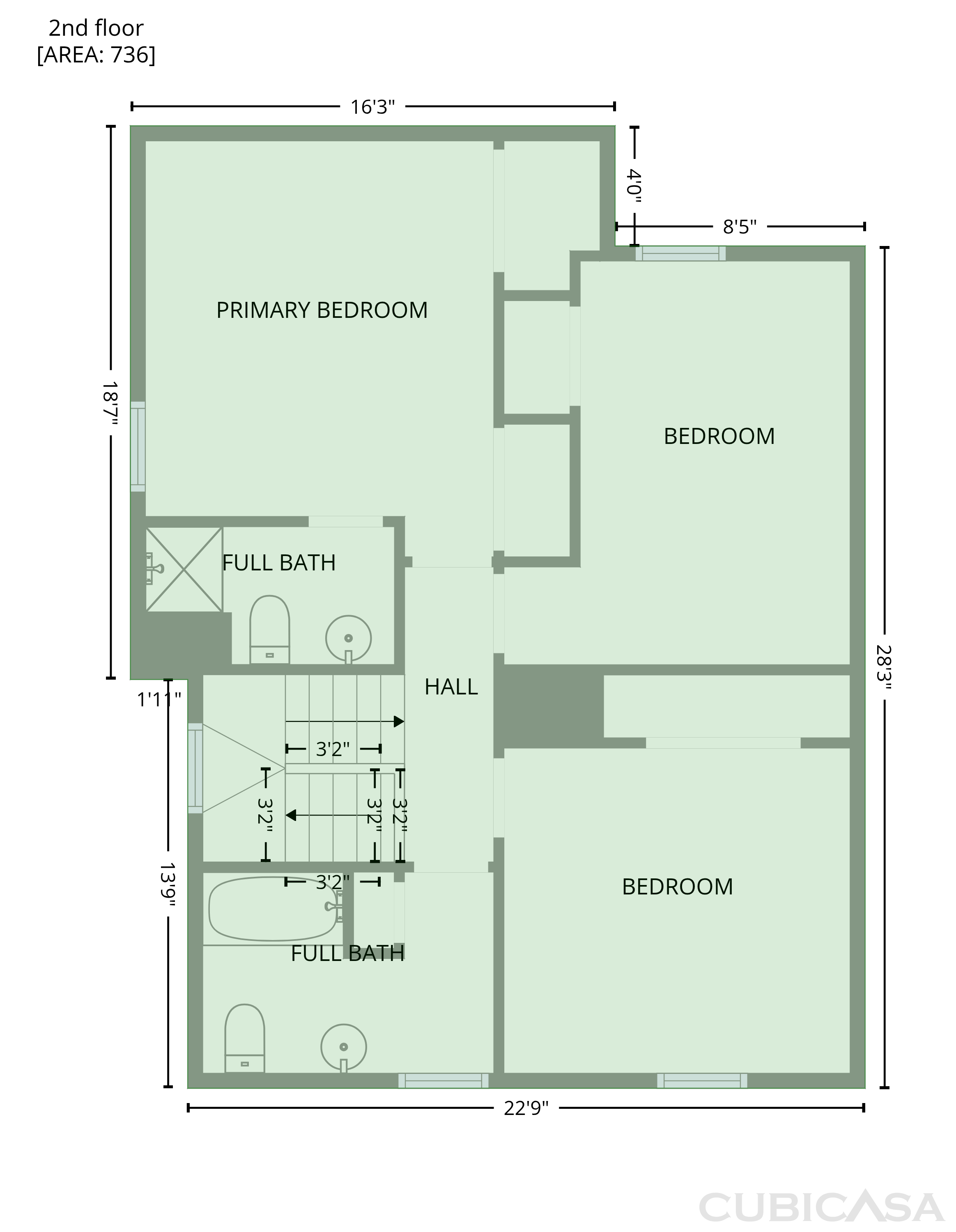 Second Floor of 104 Arbuckle Ln, Cary, NC
