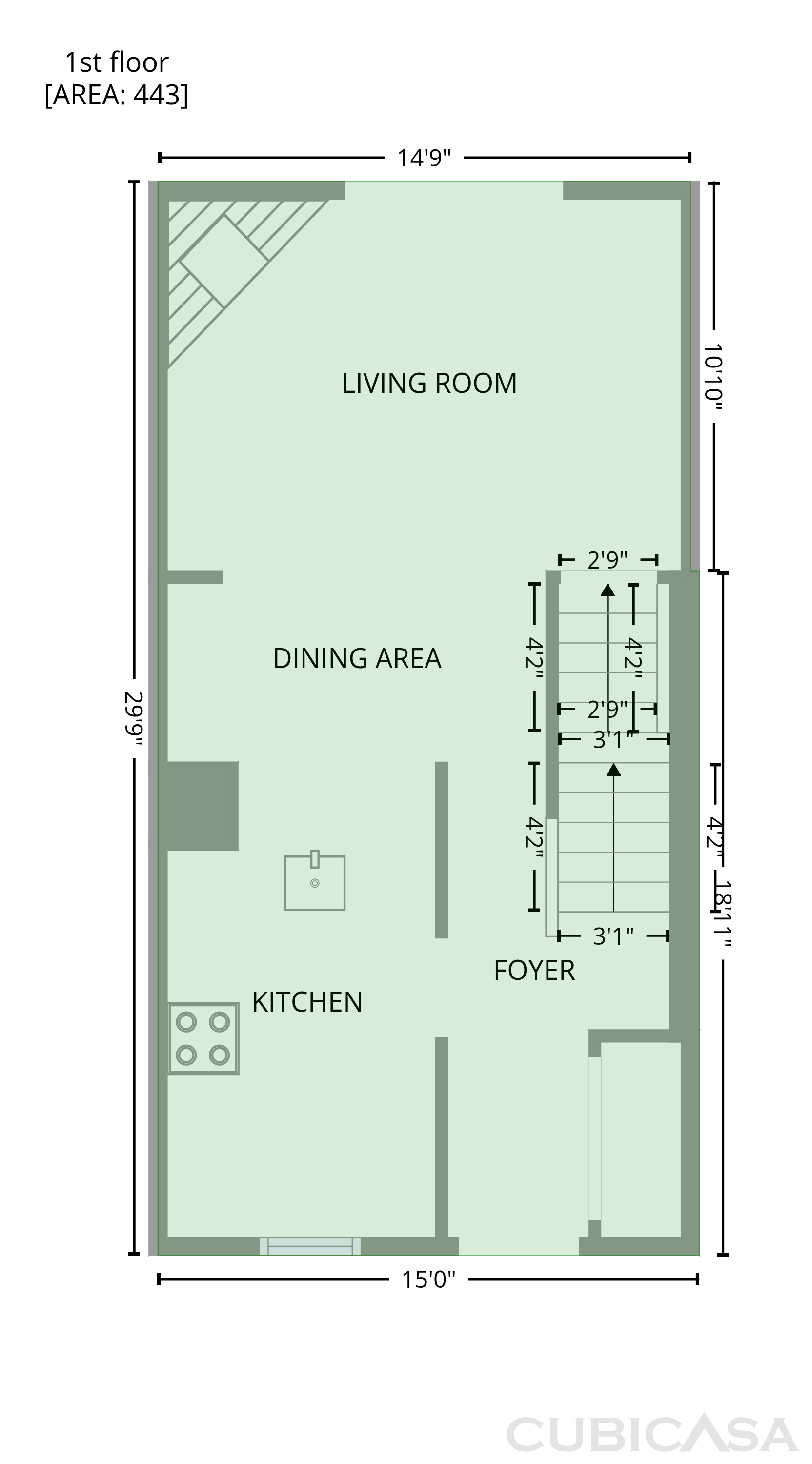 Second Floor of 8769 Kanawha Ct, Lorton, VA