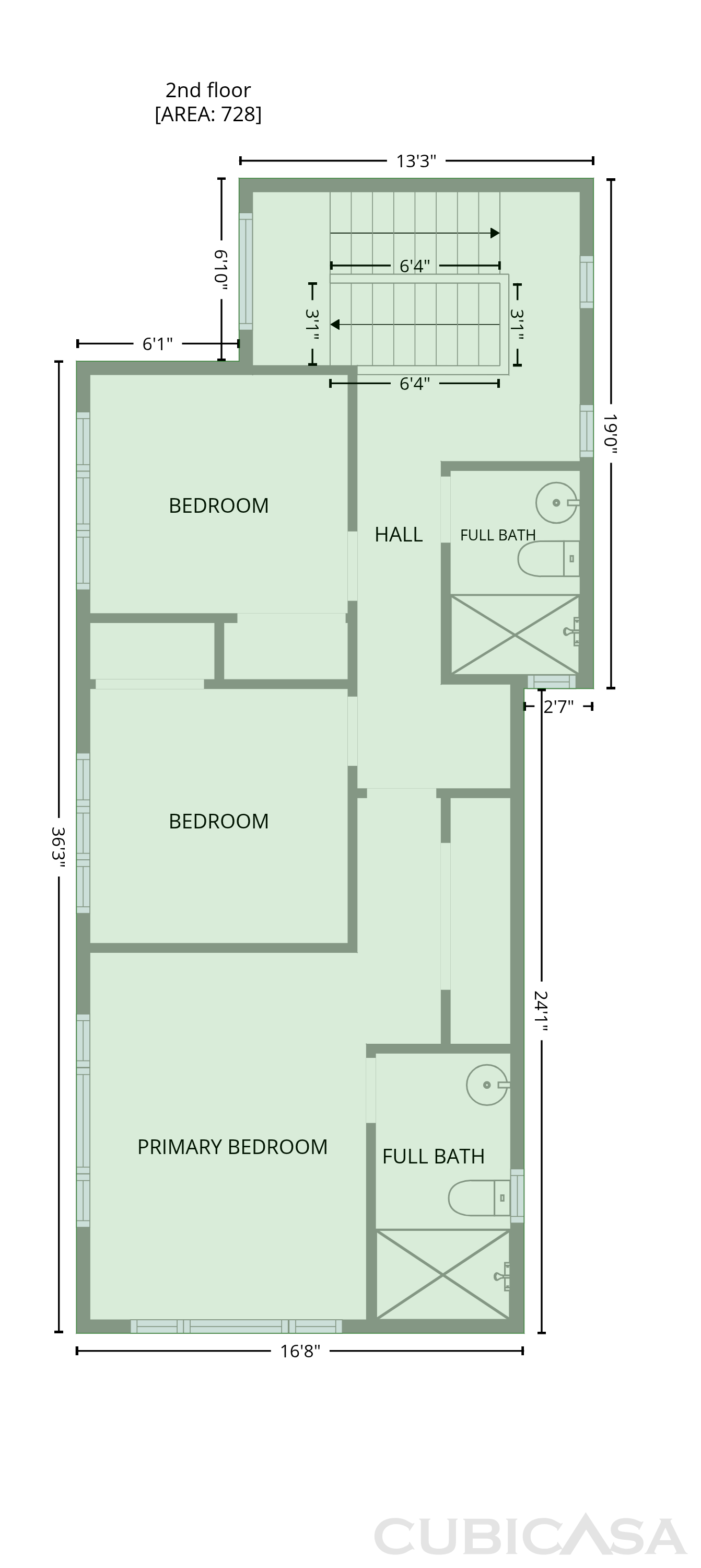 Second Floor of 2418 Dallas St, Los Angeles, CA