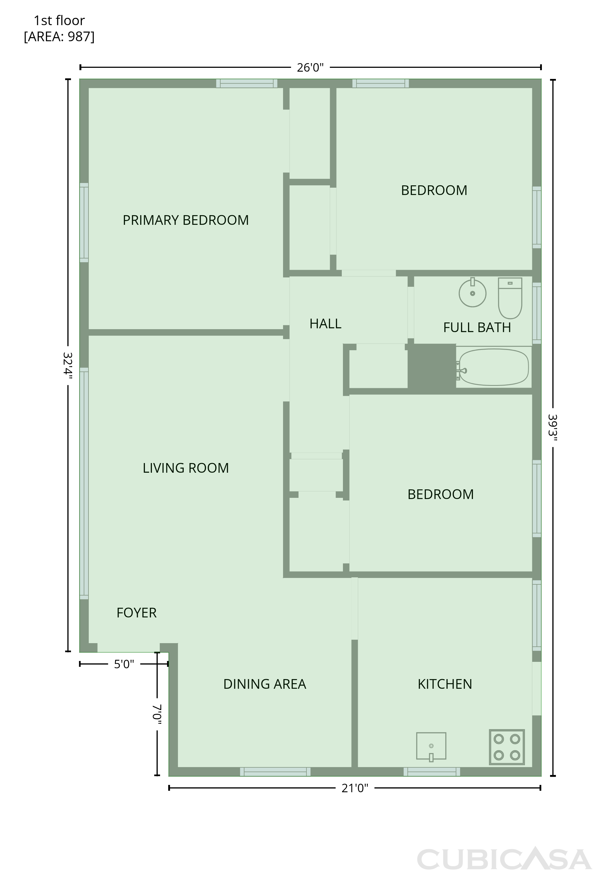 Main Floor of 856 Glenway Dr, Atlanta, GA
