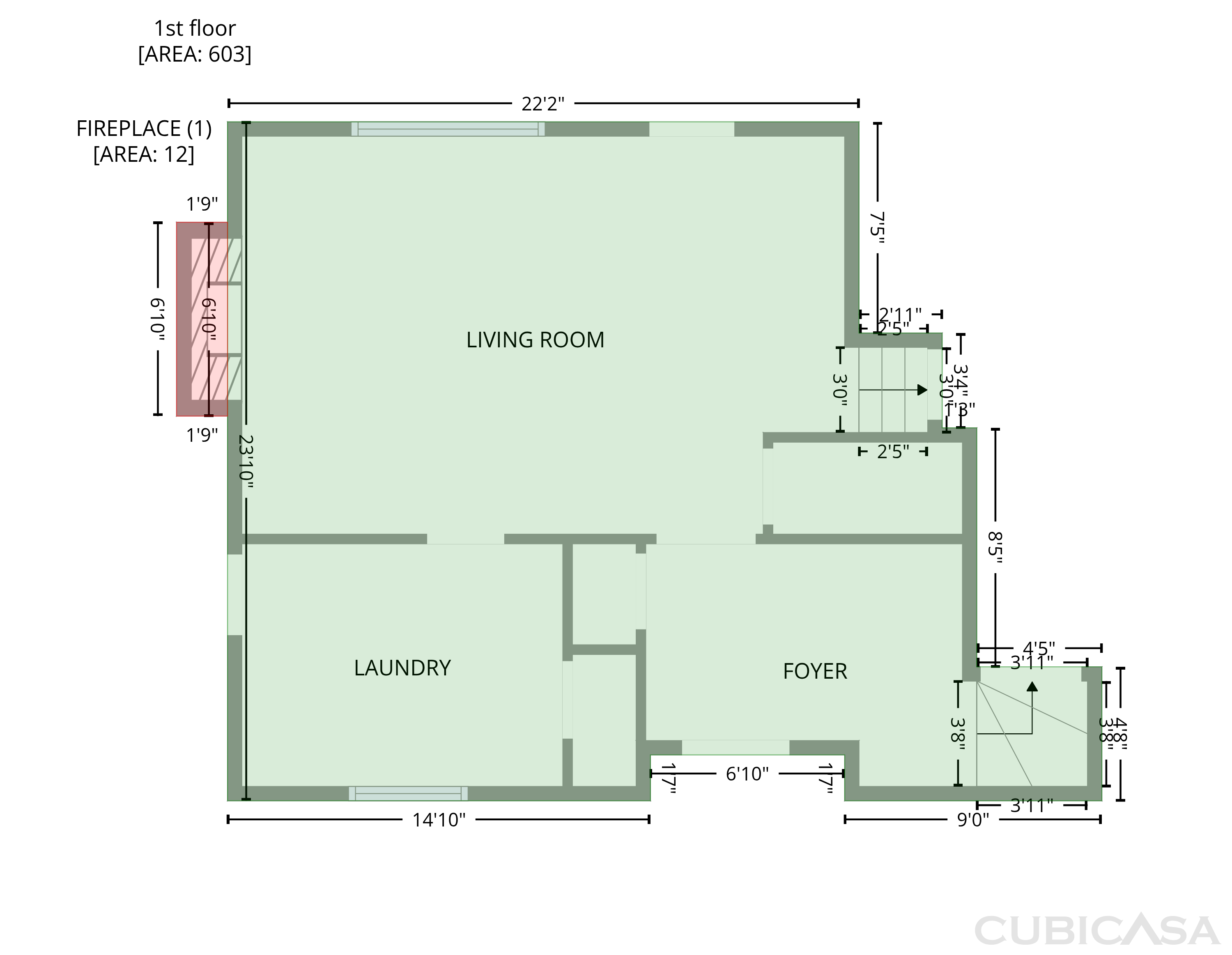 Main Floor of 2220 Hillock Dr, Raleigh, NC