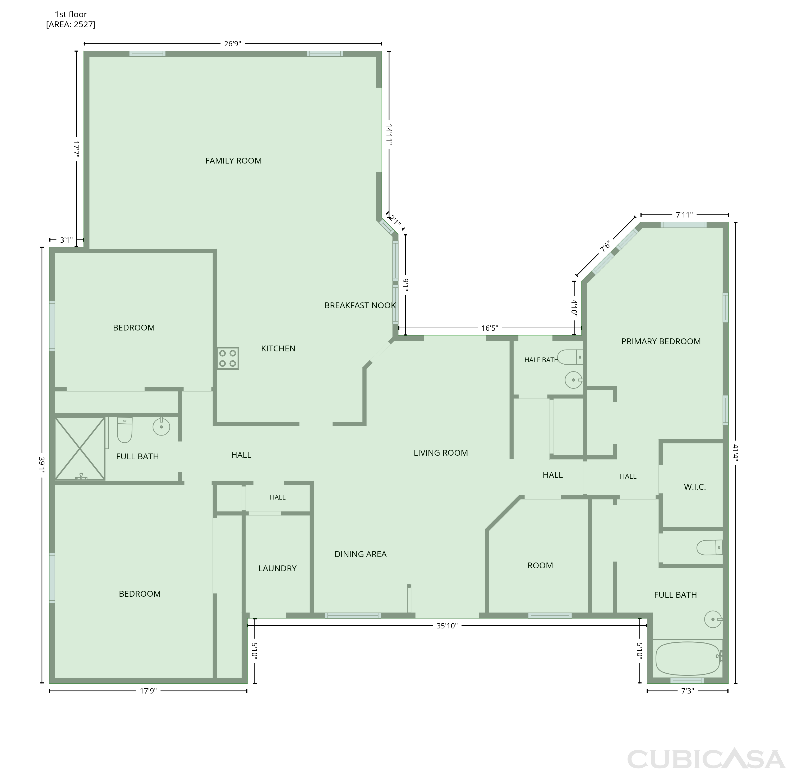Main Floor of 17718 Crystal Cove Pl, Lutz, FL
