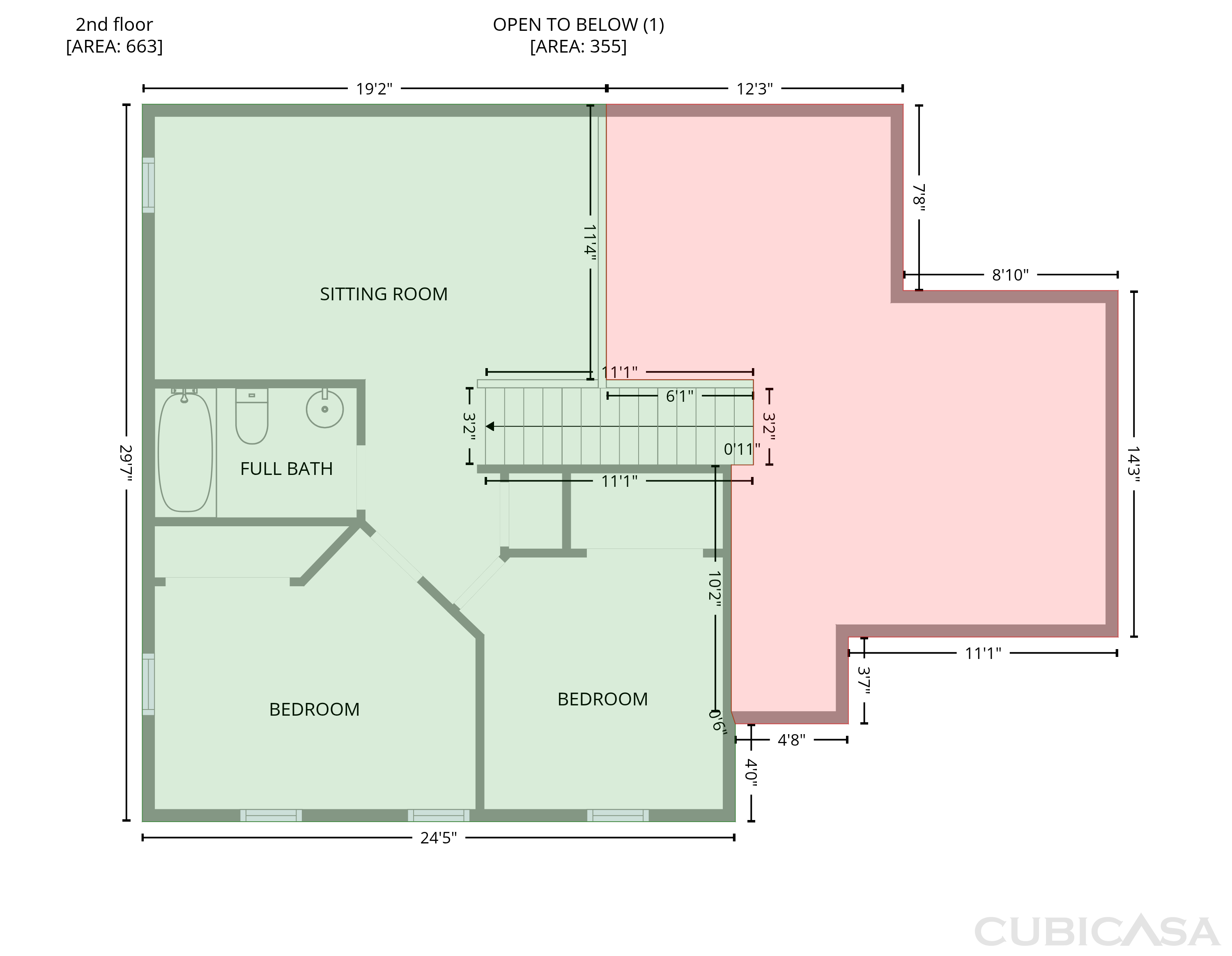 Second Floor of 905 Kensal Green Dr, Kernersville, NC