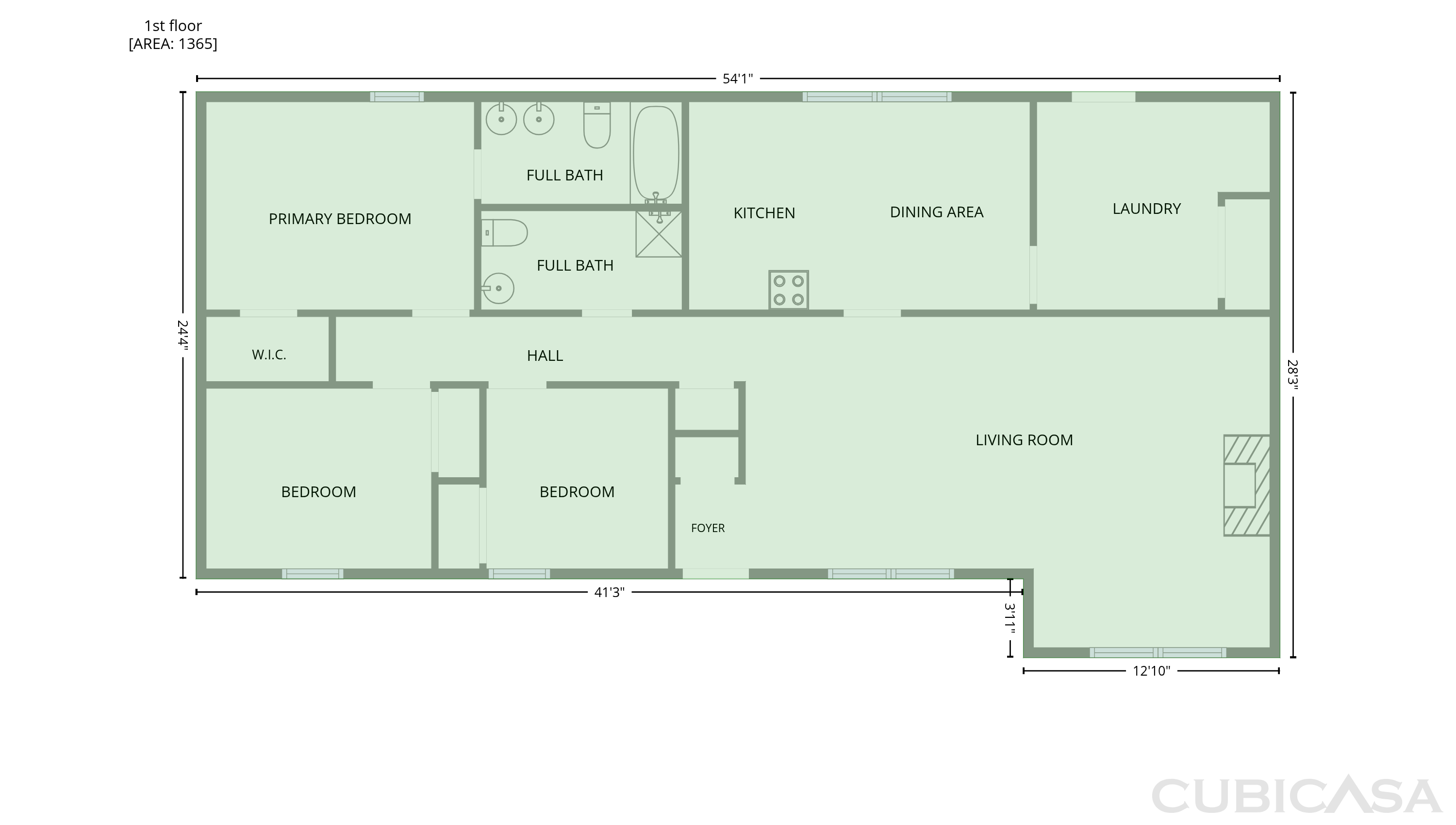 Main Floor of 3311 Woodmere Ct, Hope Mills, NC