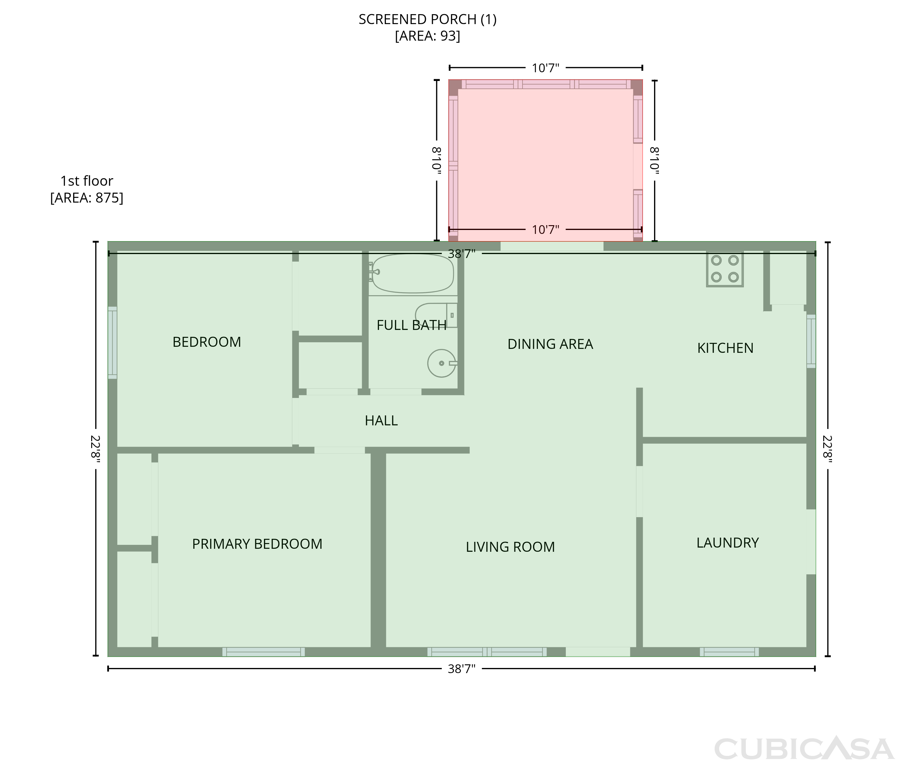 Main Floor of 1870 SW Valencia Heights Ave, Dunnellon, FL