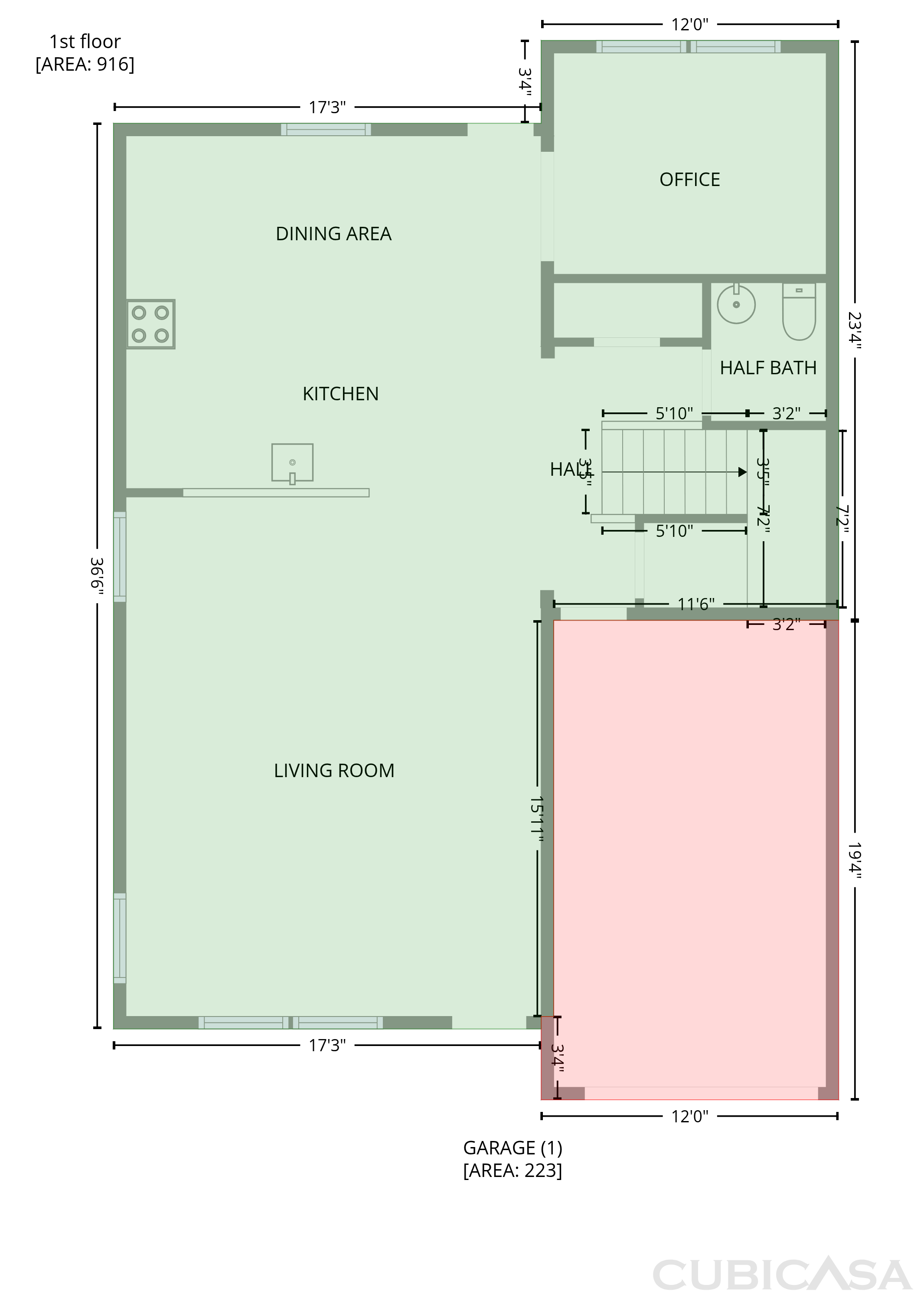 Main Floor of 1033 Newton Ave, Rock Hill, SC