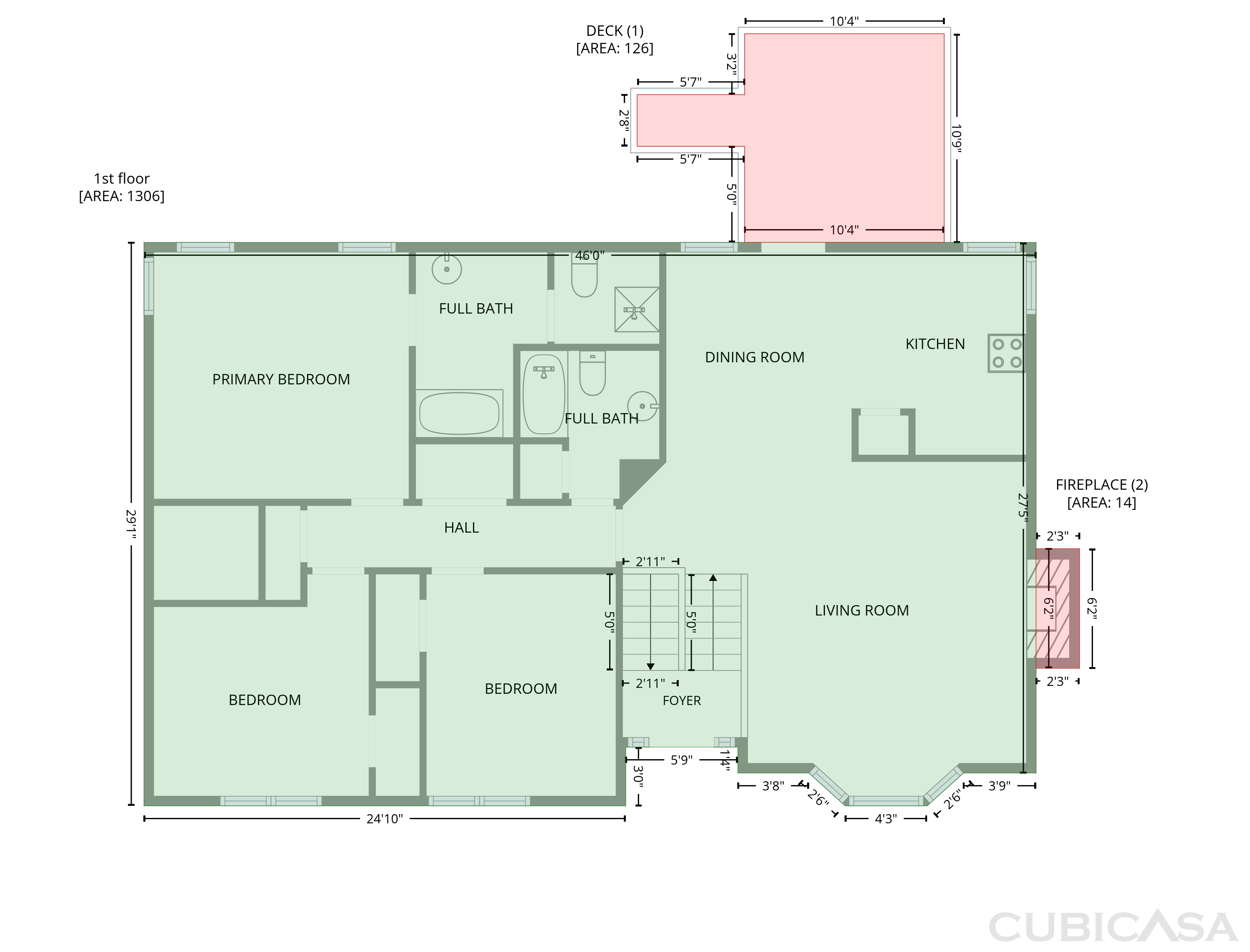Second Floor of 18 Broadlands Dr, White, GA