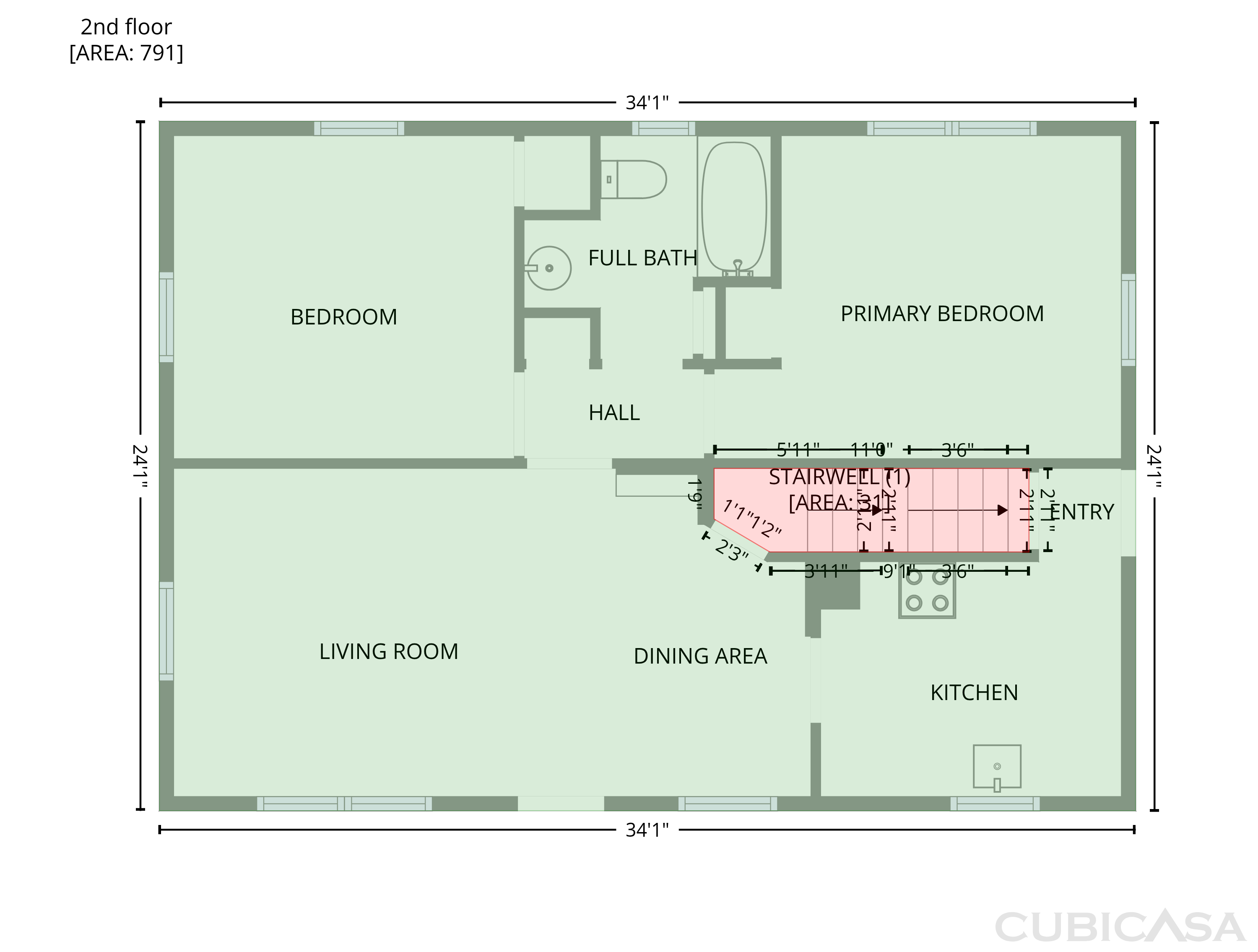 Second Floor of 5525 Yecker Ave, Kansas City, KS