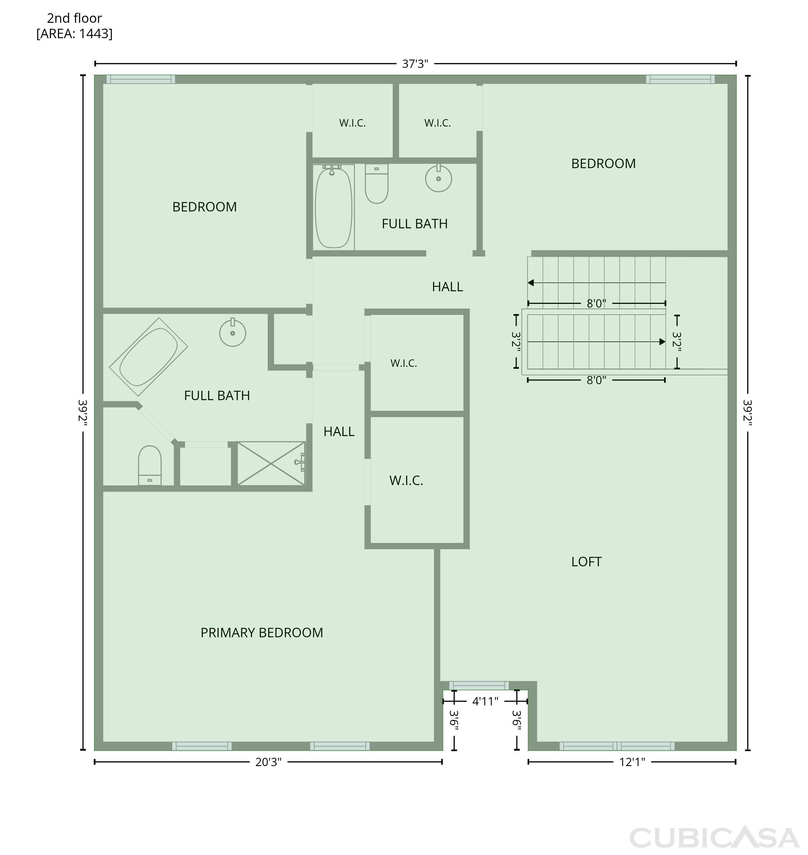 Second Floor of 1223 California Dr, Murfreesboro, TN