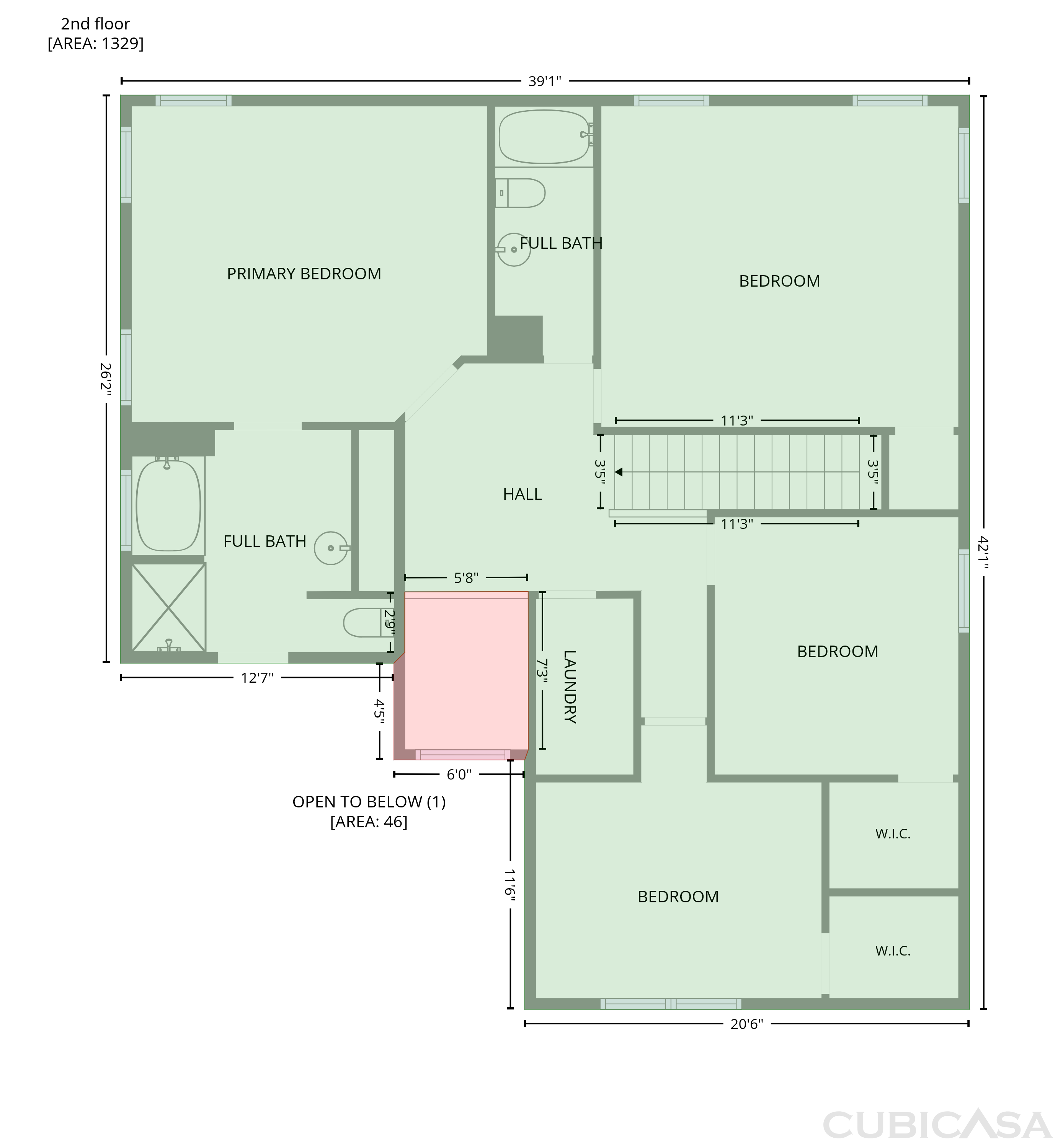 Second Floor of 110 Goshawk Walk, Covington, GA