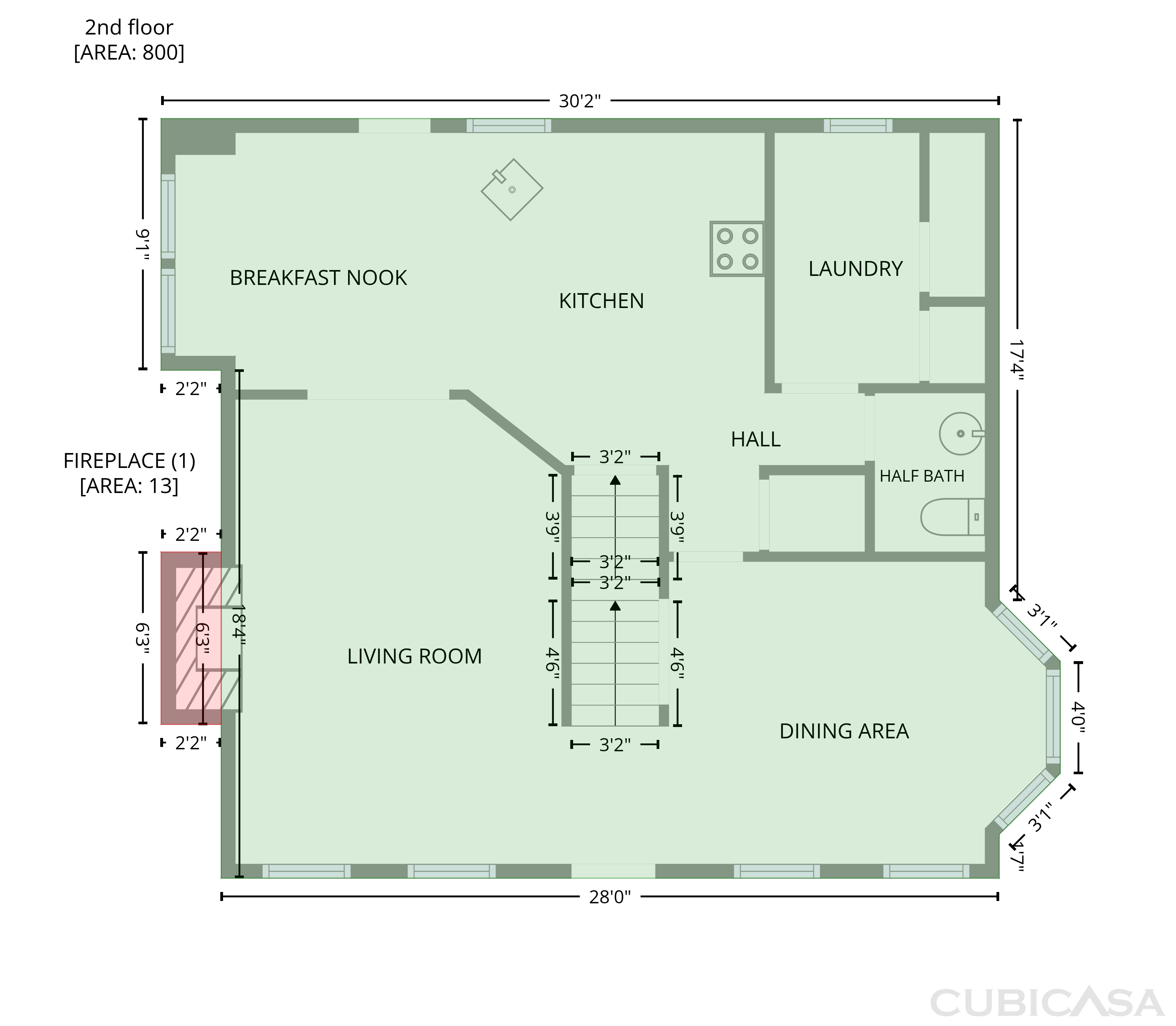 Second Floor of 1001 Kingstree Ridge Dr, Winston Salem, NC