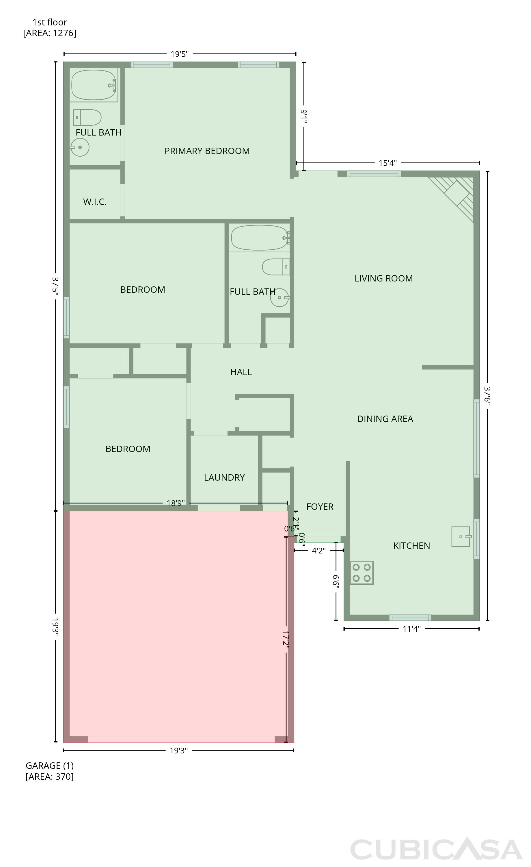 Main Floor of 504 Woodbriar, Noble, OK