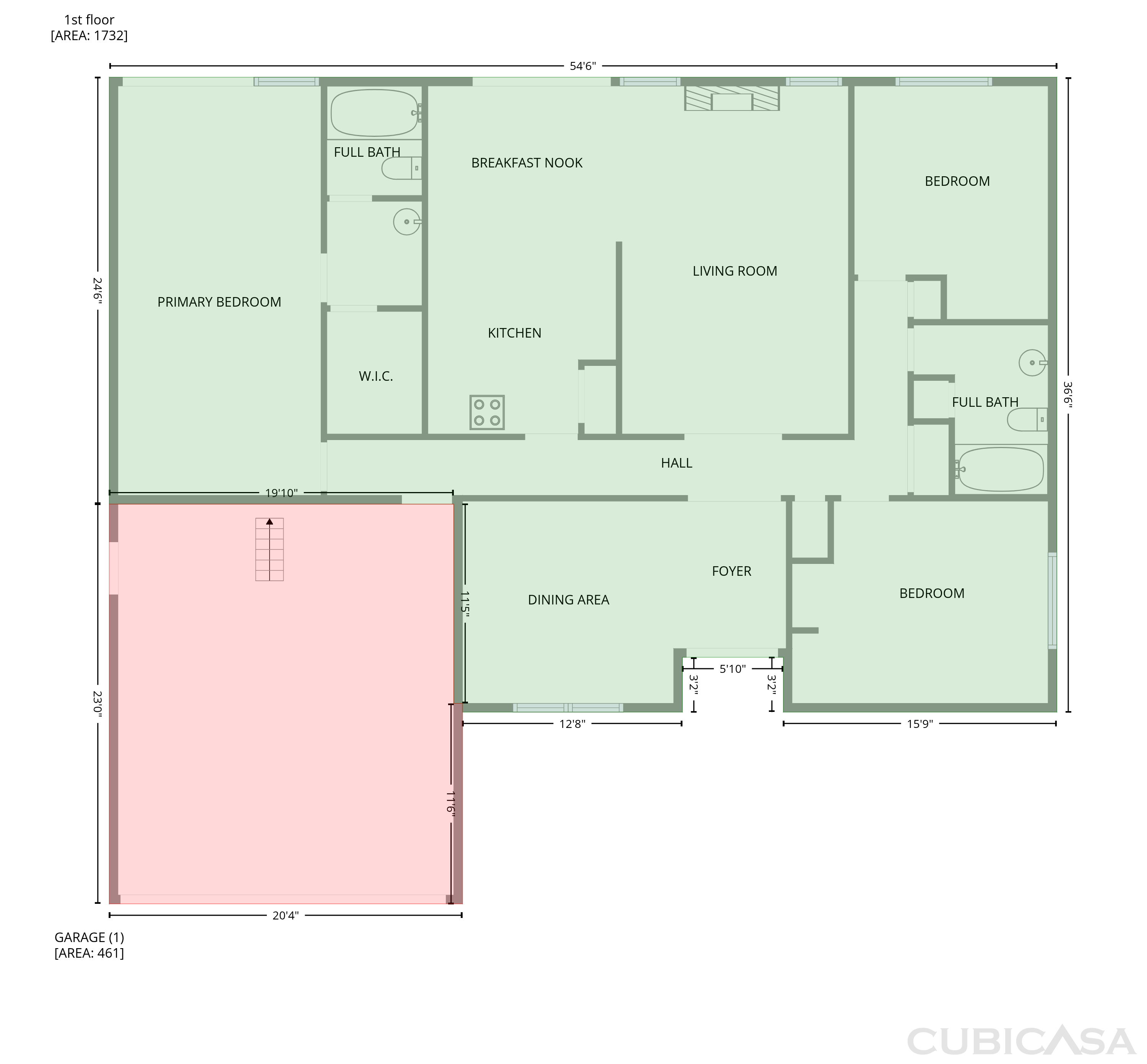 Main Floor of 1154 S Ellison Dr, San Antonio, TX
