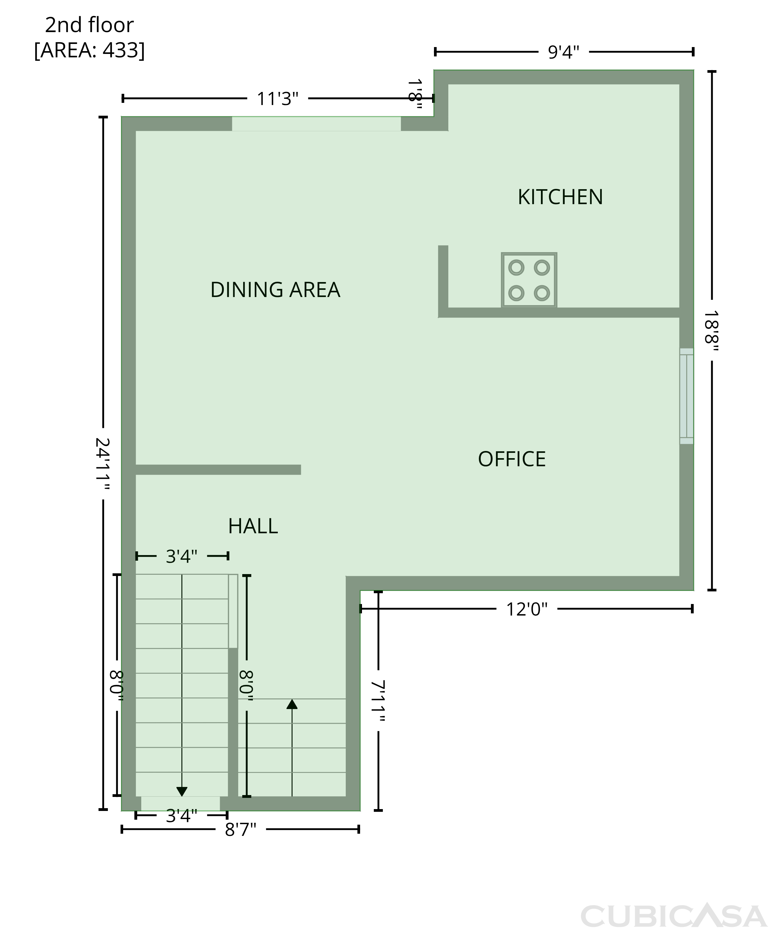Second Floor of 12032 Orange St, Norwalk, CA
