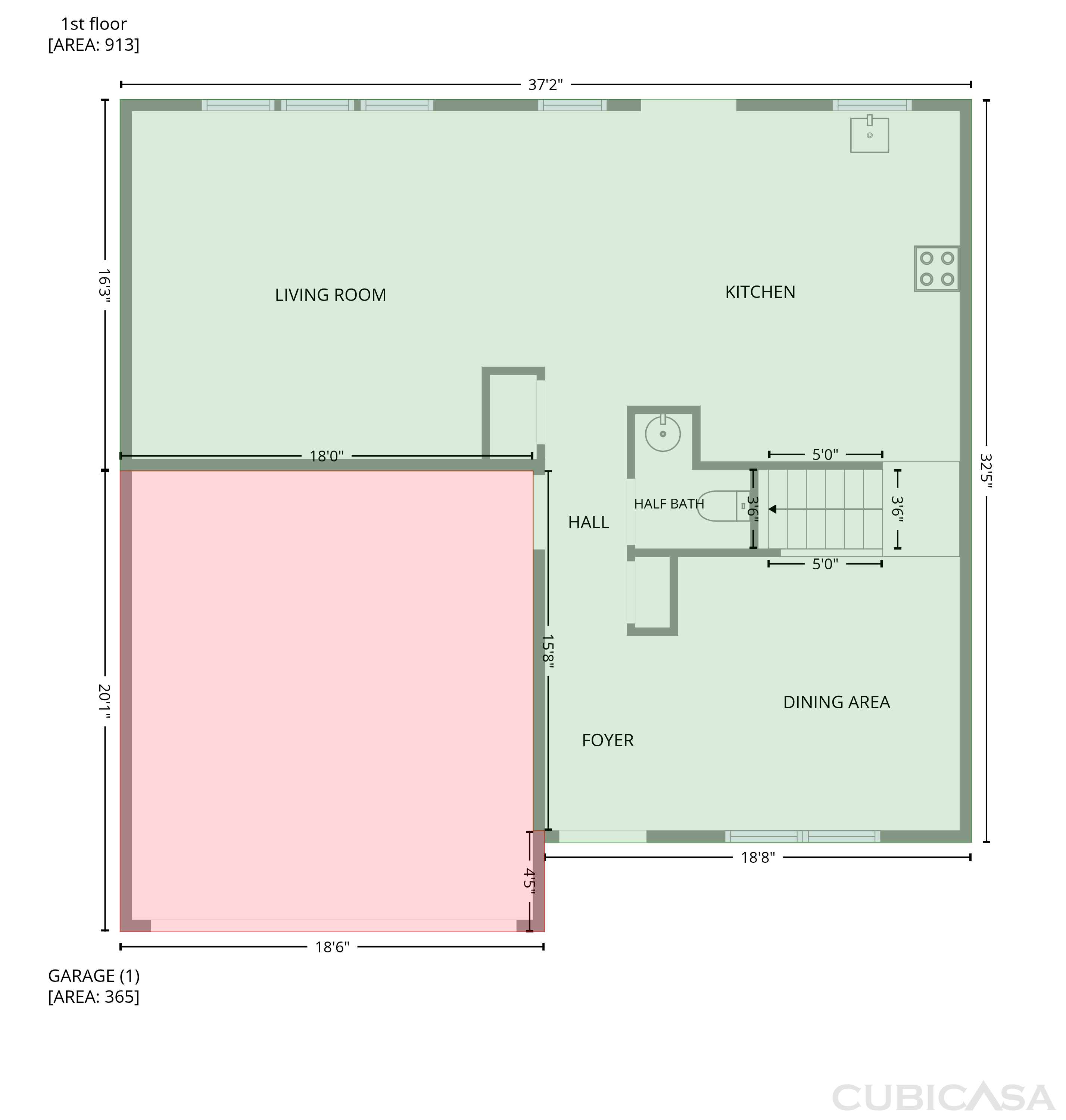 Main Floor of 518 MacGregor Dr, Burlington, NC