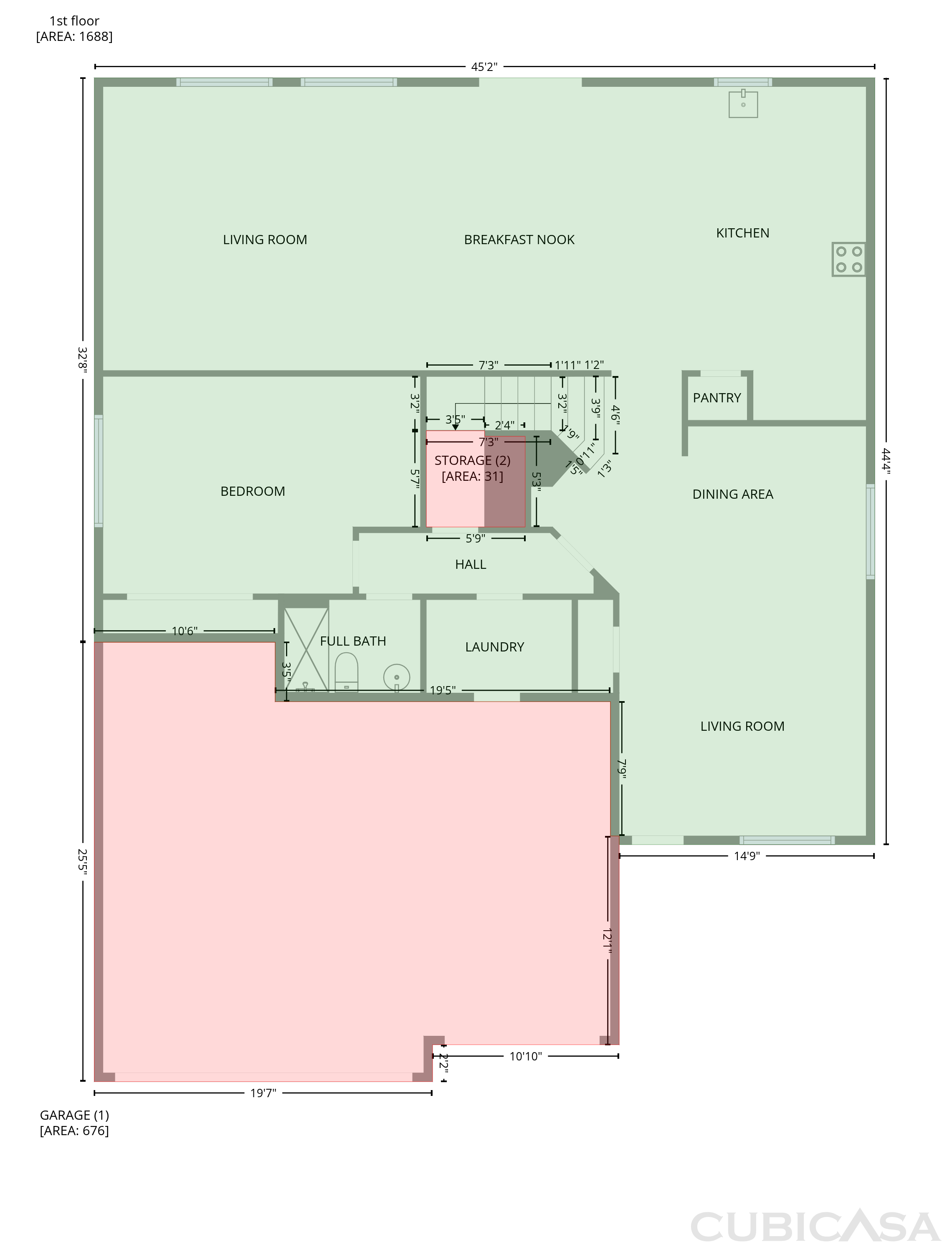 Main Floor of 7428 S 15th Dr, Phoenix, AZ