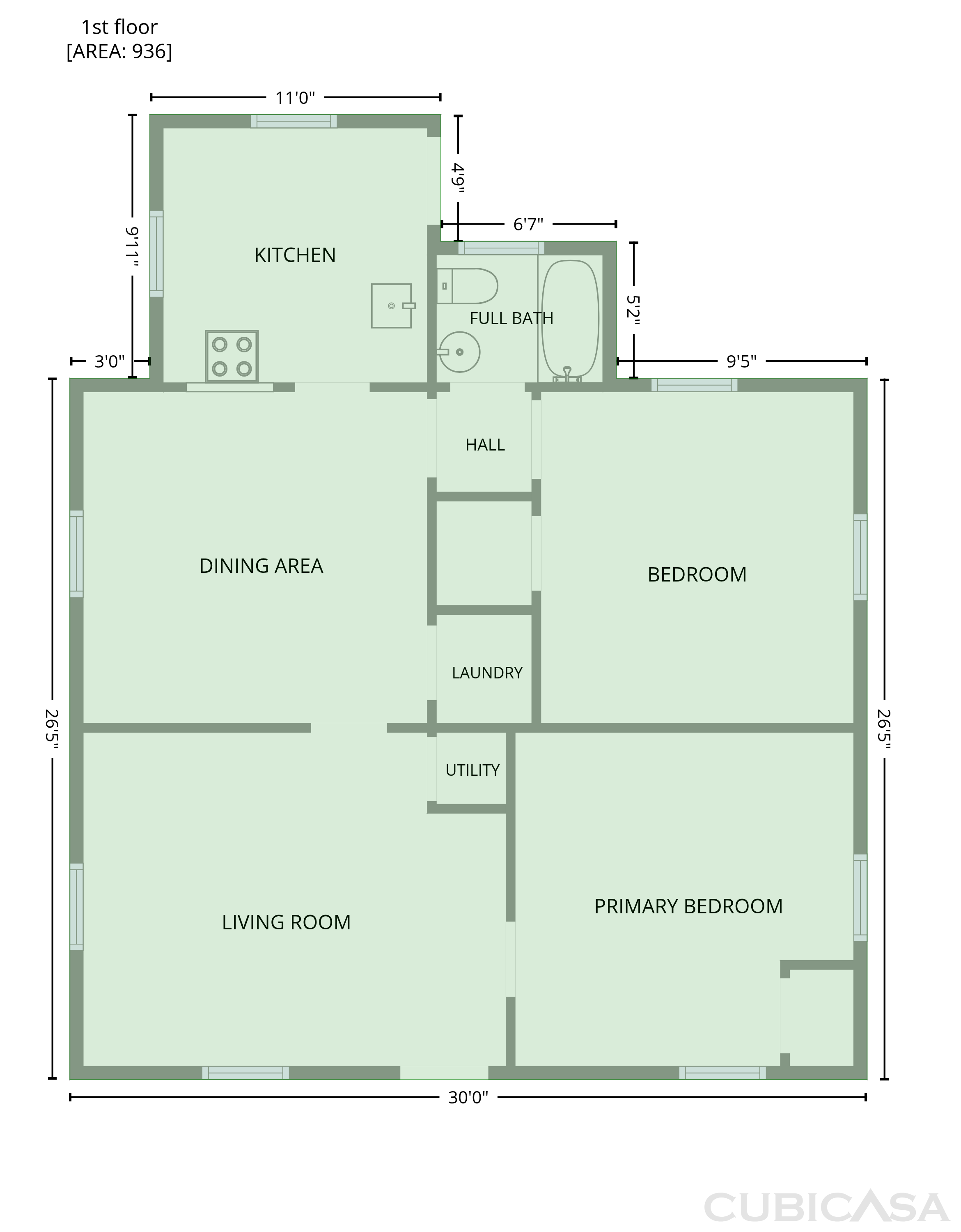 Main Floor of 427 Wellons St NE, Marietta, GA