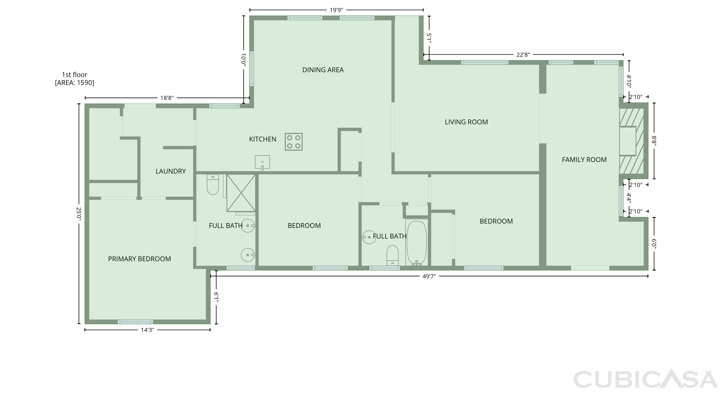 Main Floor of 30406 Everett St, Southfield, MI