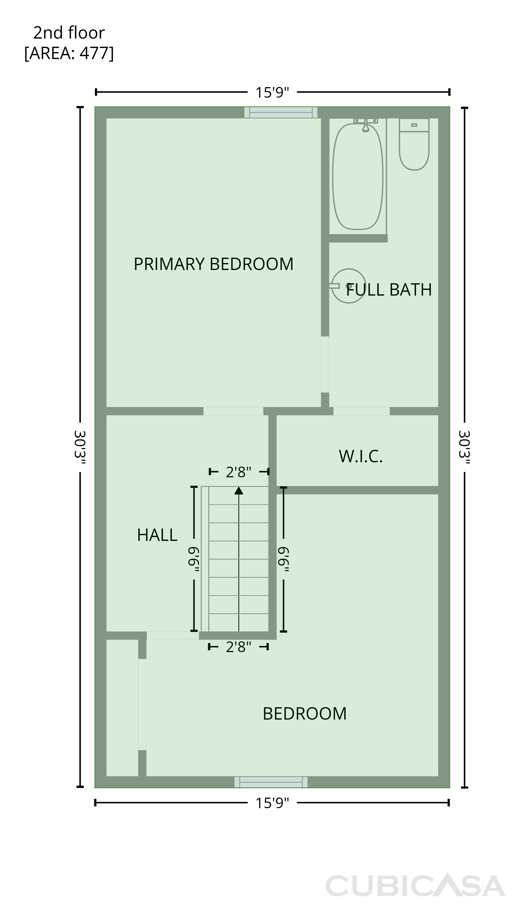 Second Floor of 740 1/2 N Main St, Tipton, IN
