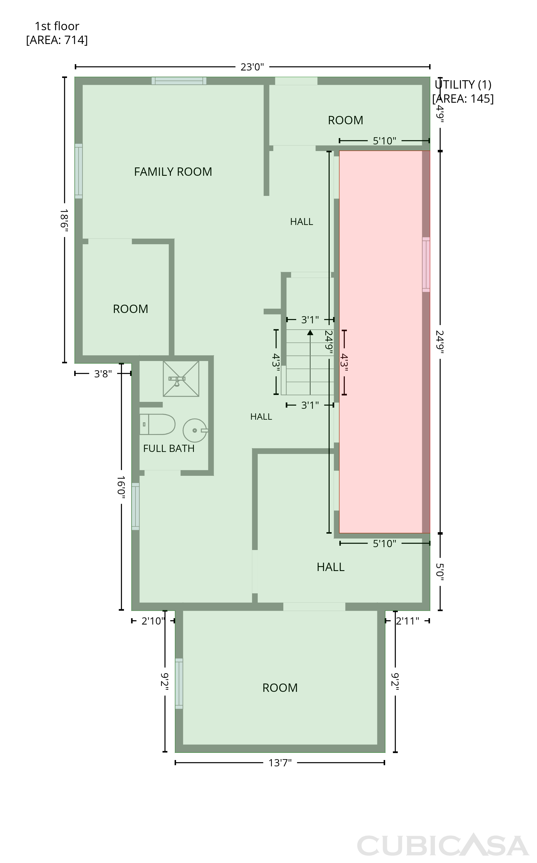 Main Floor of 619 N 4th Ave, Maywood, IL