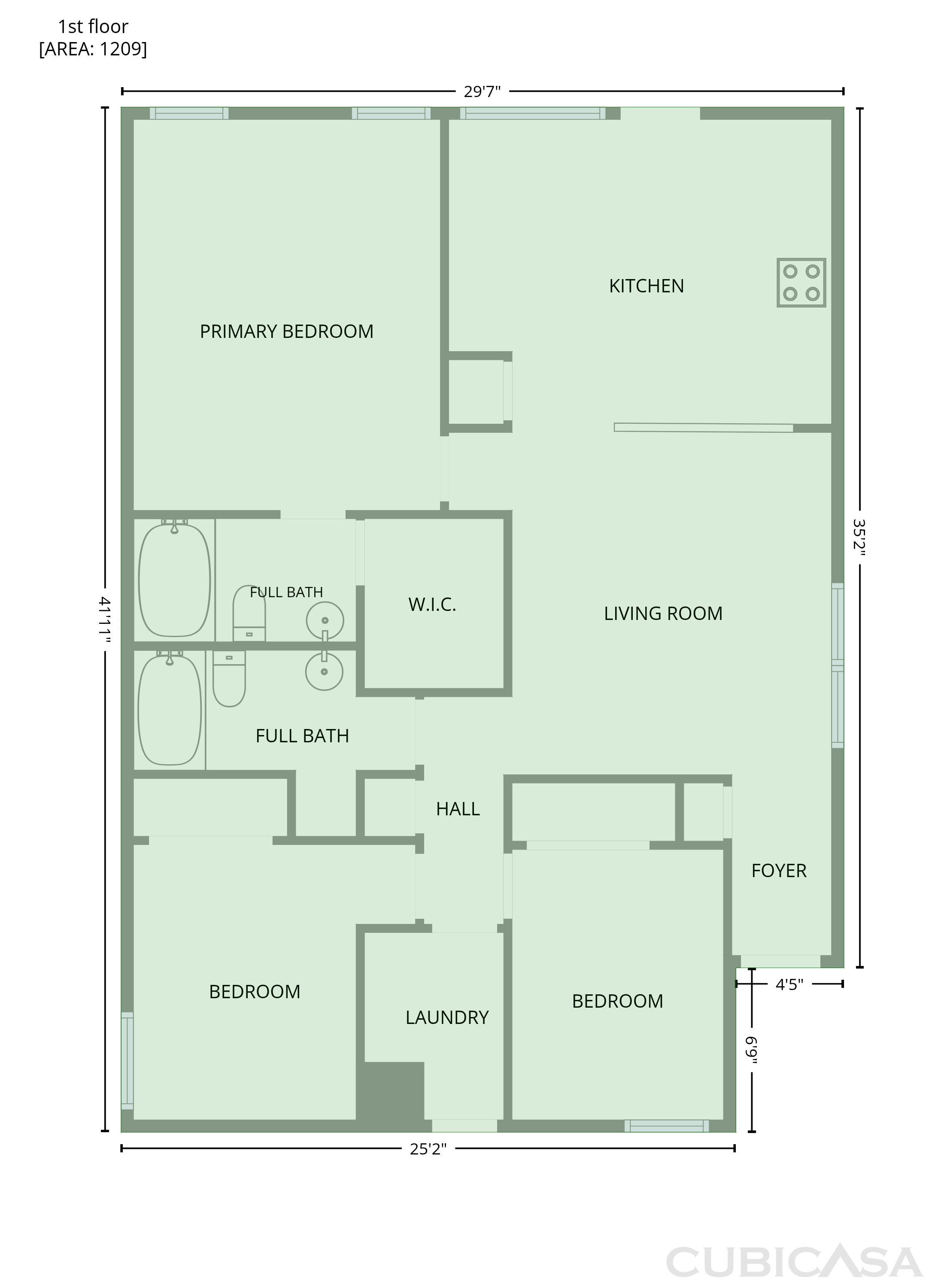Main Floor of 186 S Preston St, Alvarado, TX