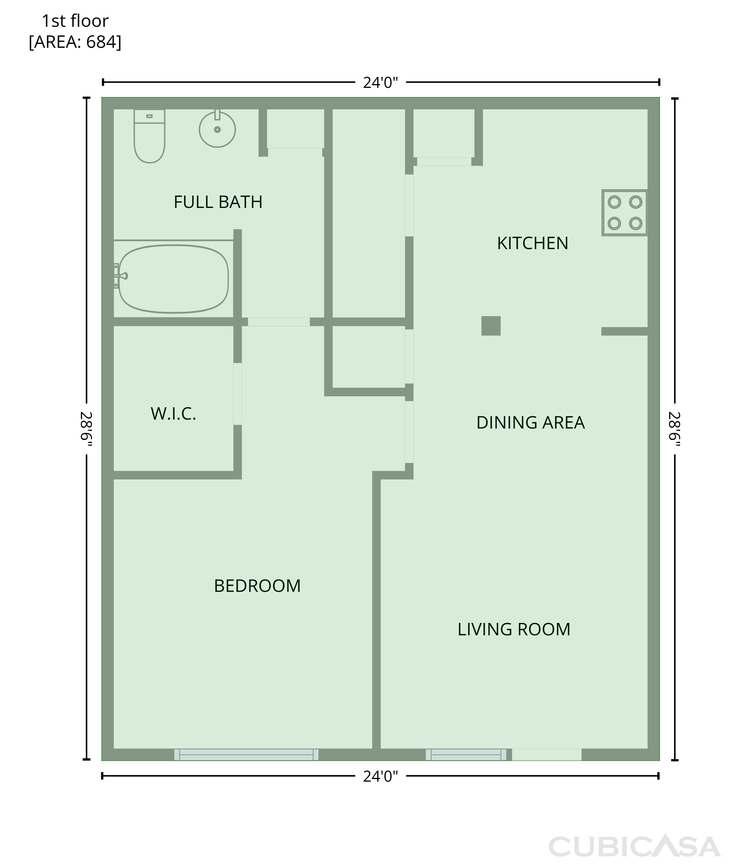 Main Floor of 2700 Pine Tree Rd NE, Atlanta, GA