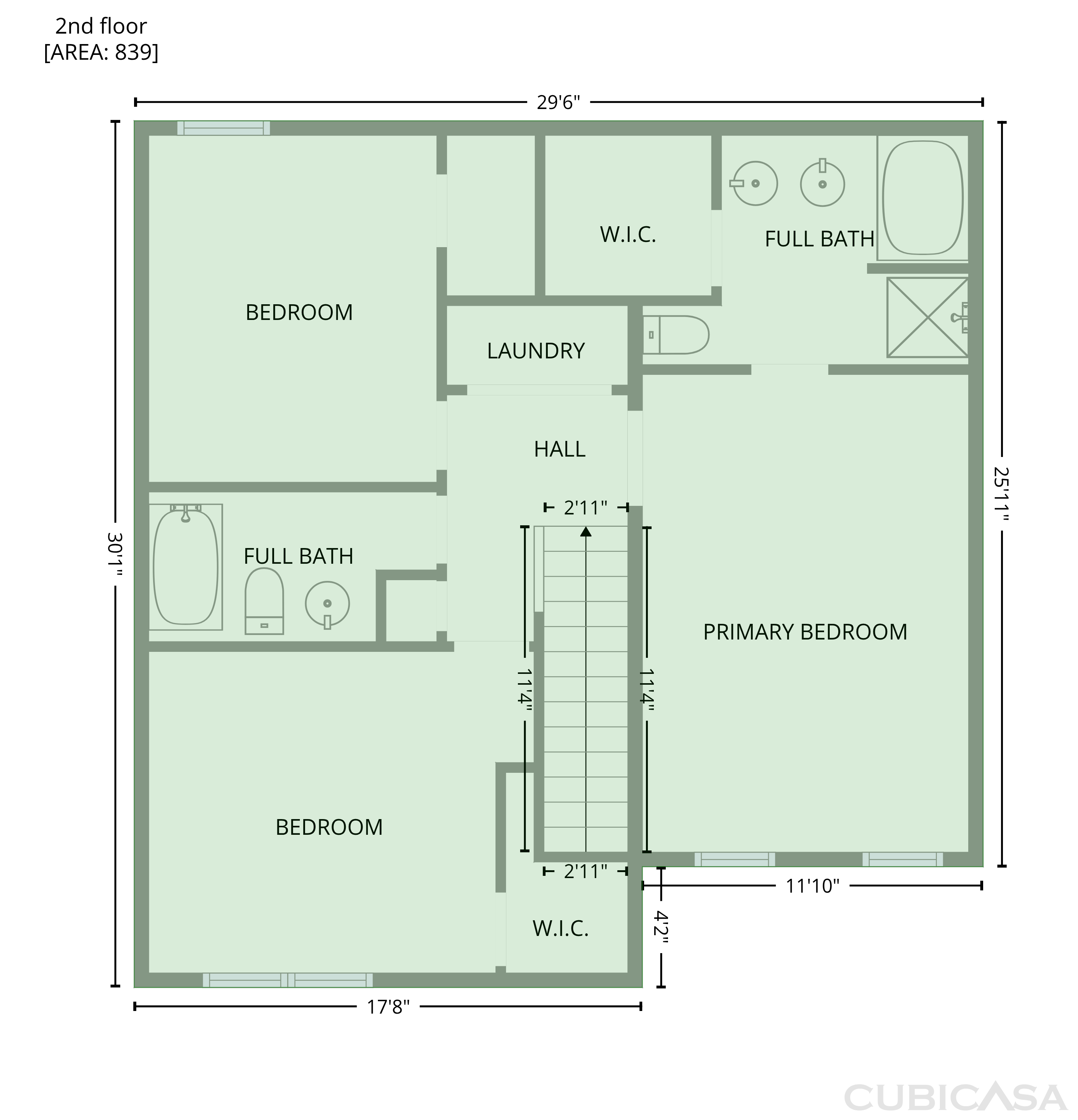Second Floor of 1131 Jordans Pond Ln, Charlotte, NC