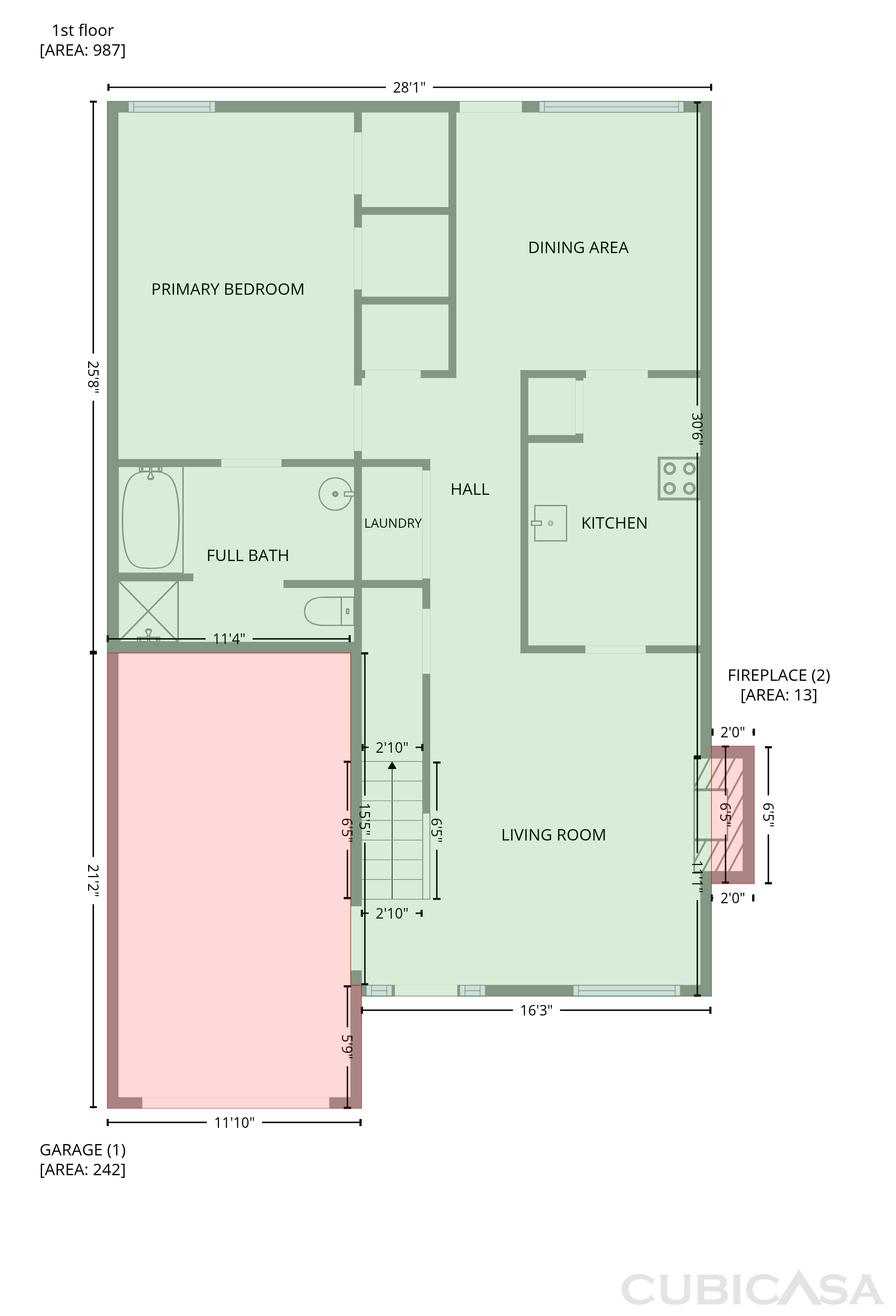 Main Floor of 8603 Berrybrook Ln, Charlotte, NC