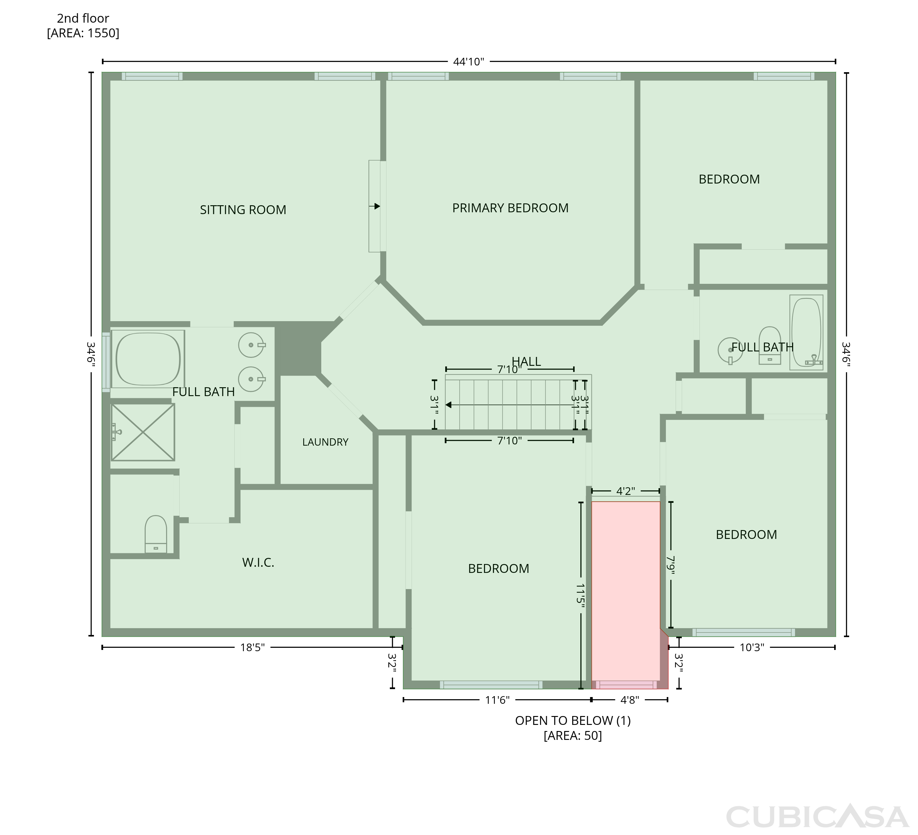 Second Floor of 538 Walnut Way, Palmetto, GA