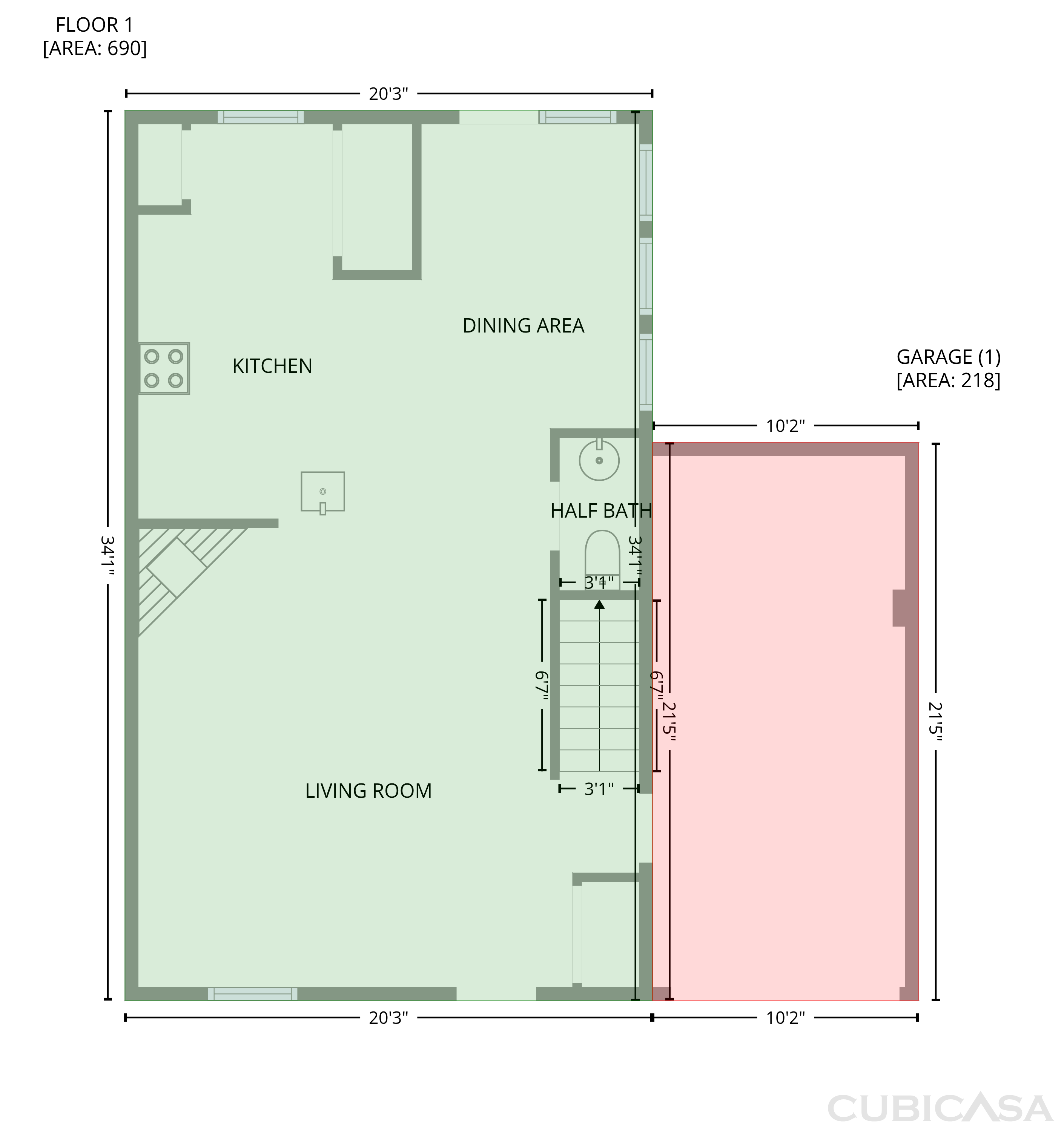 Main Floor of 5713 Forest Point Rd, Raleigh, NC