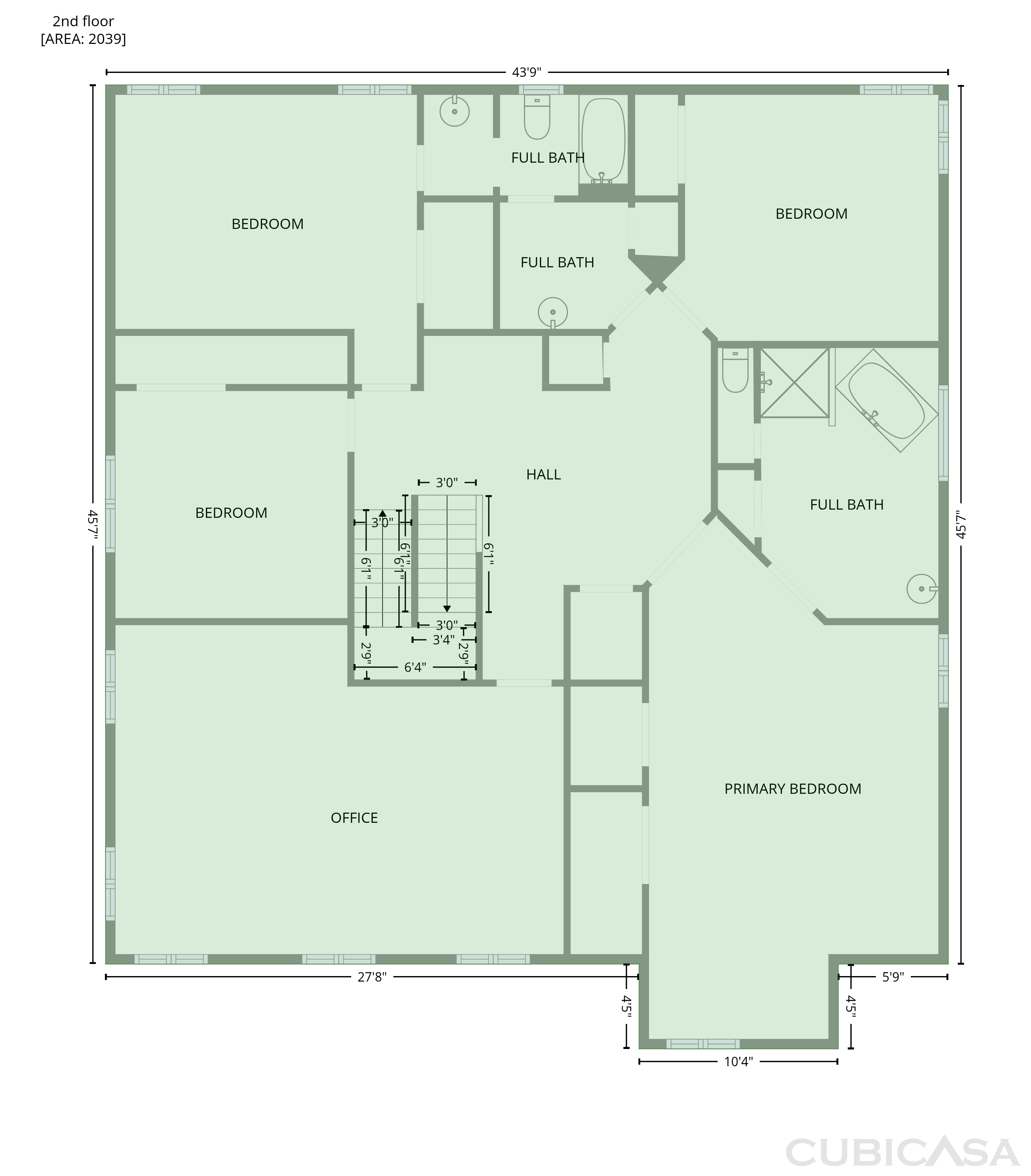 Second Floor of 8785 Ellesmere Dr, Cumming, GA