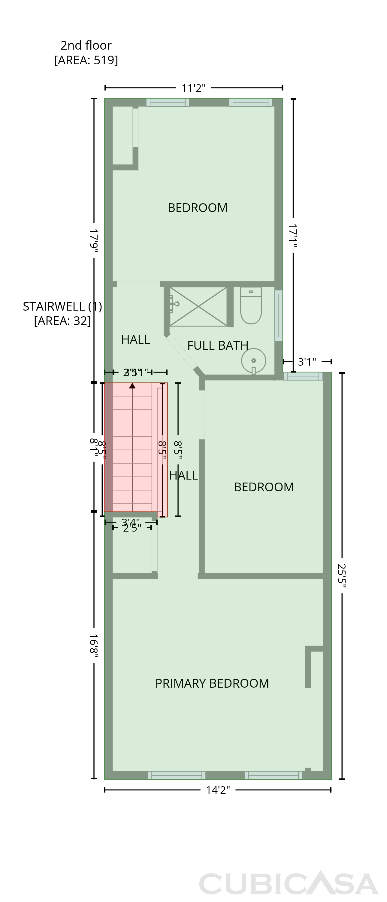 Third Floor of 1716 N Hollywood St, Philadelphia, PA