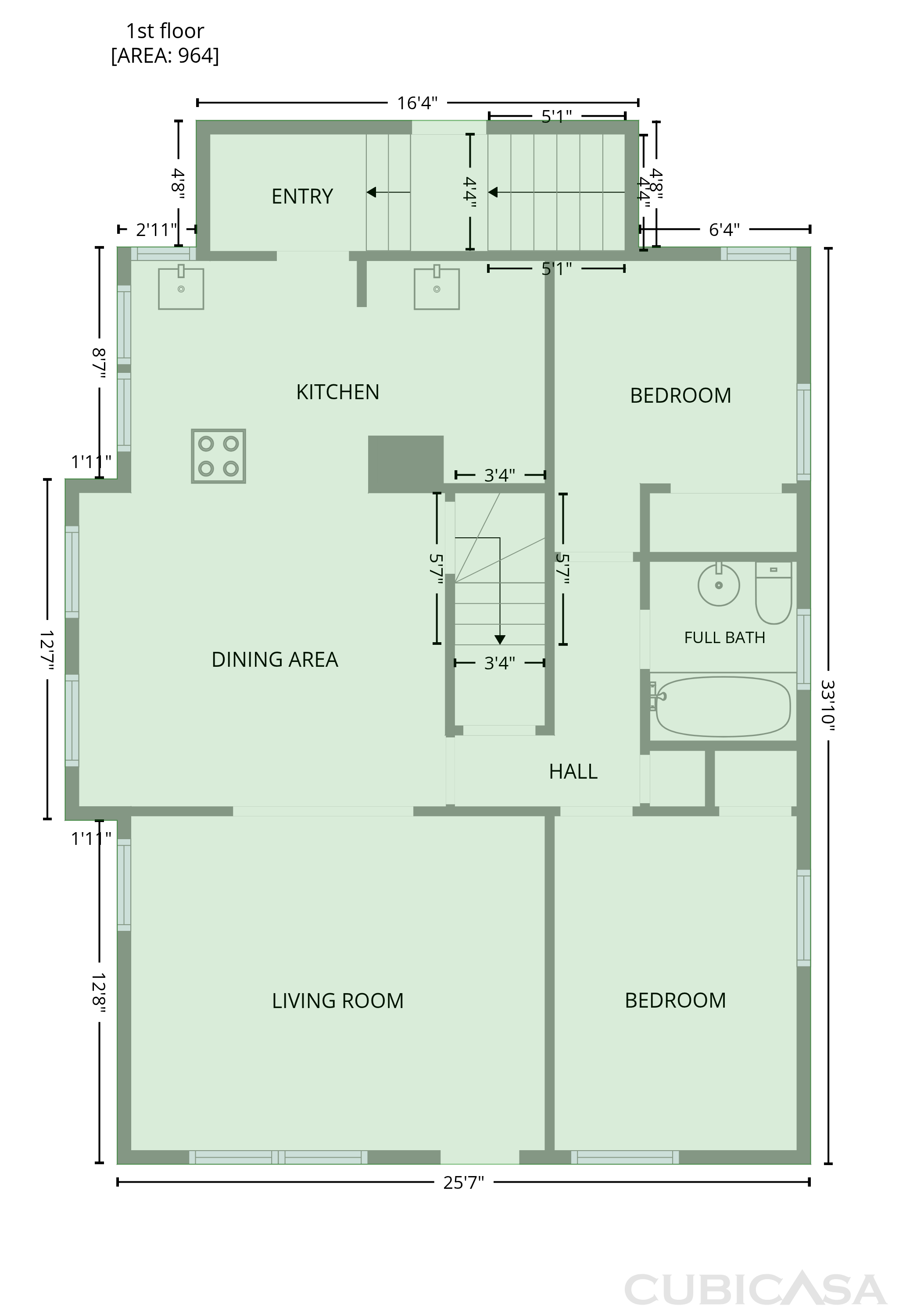 Second Floor of 2838 Myrtle Ave NE, Washington, DC