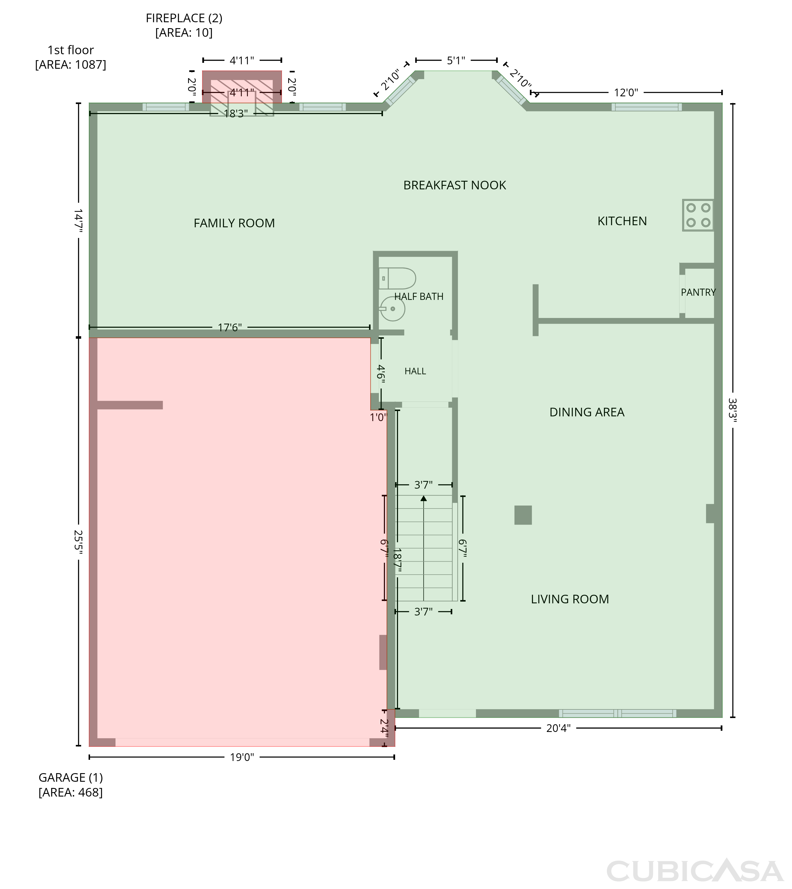 Main Floor of 206 Providence Walk Ct, Canton, GA