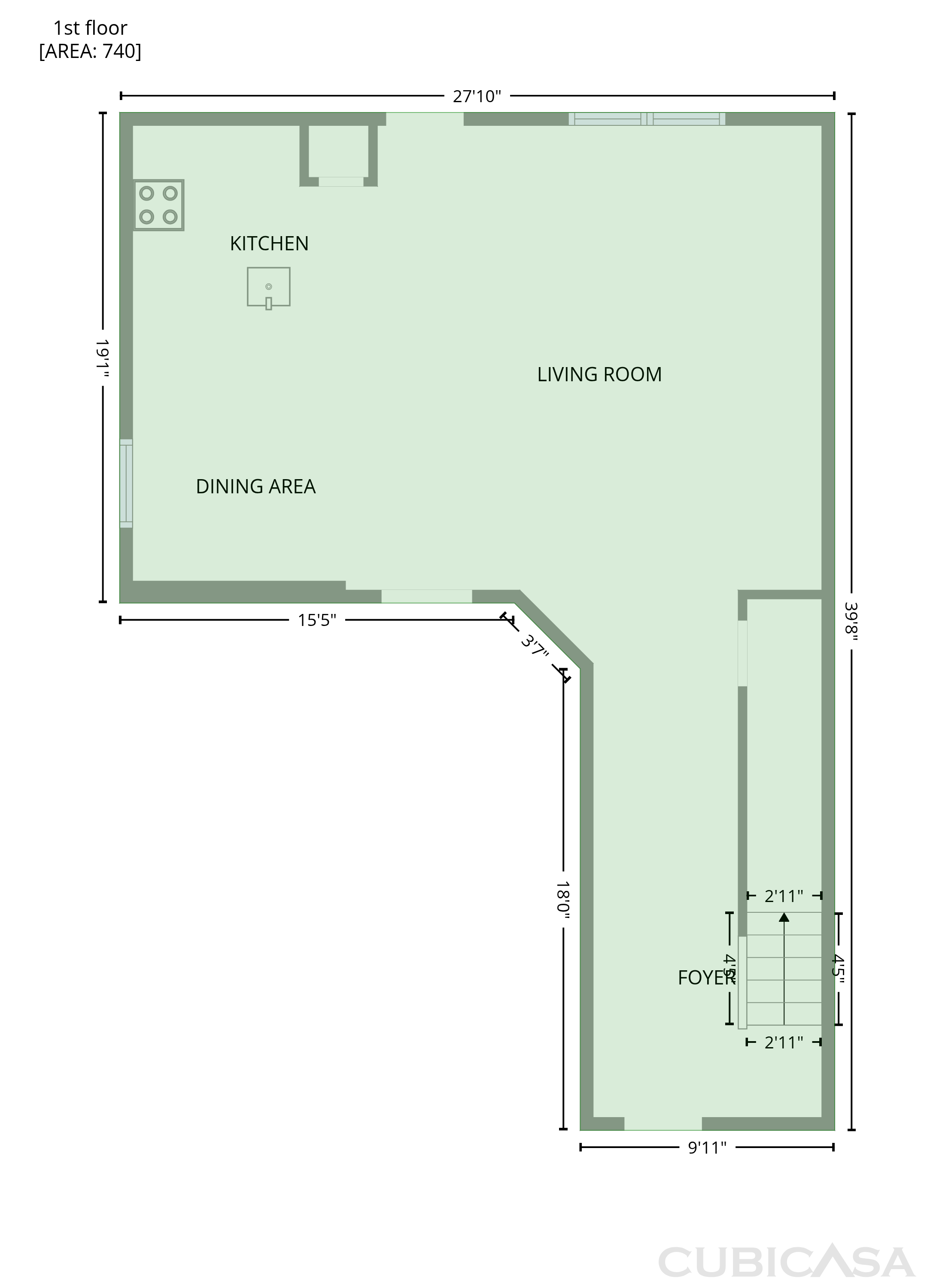 Main Floor of 2972 Audles Ln, Dallas, TX