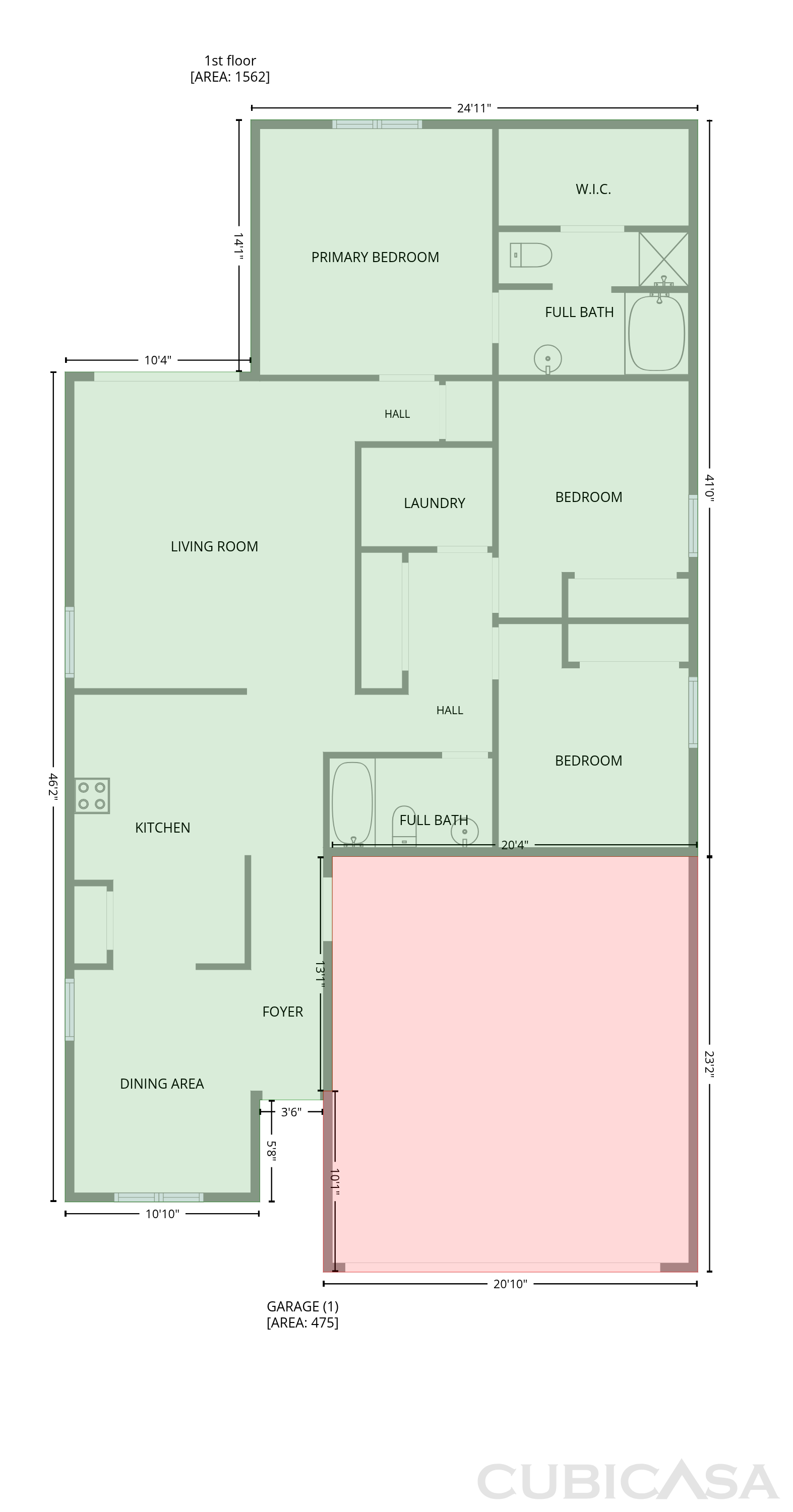 Main Floor of 19539 N Rose Ct, Maricopa, AZ