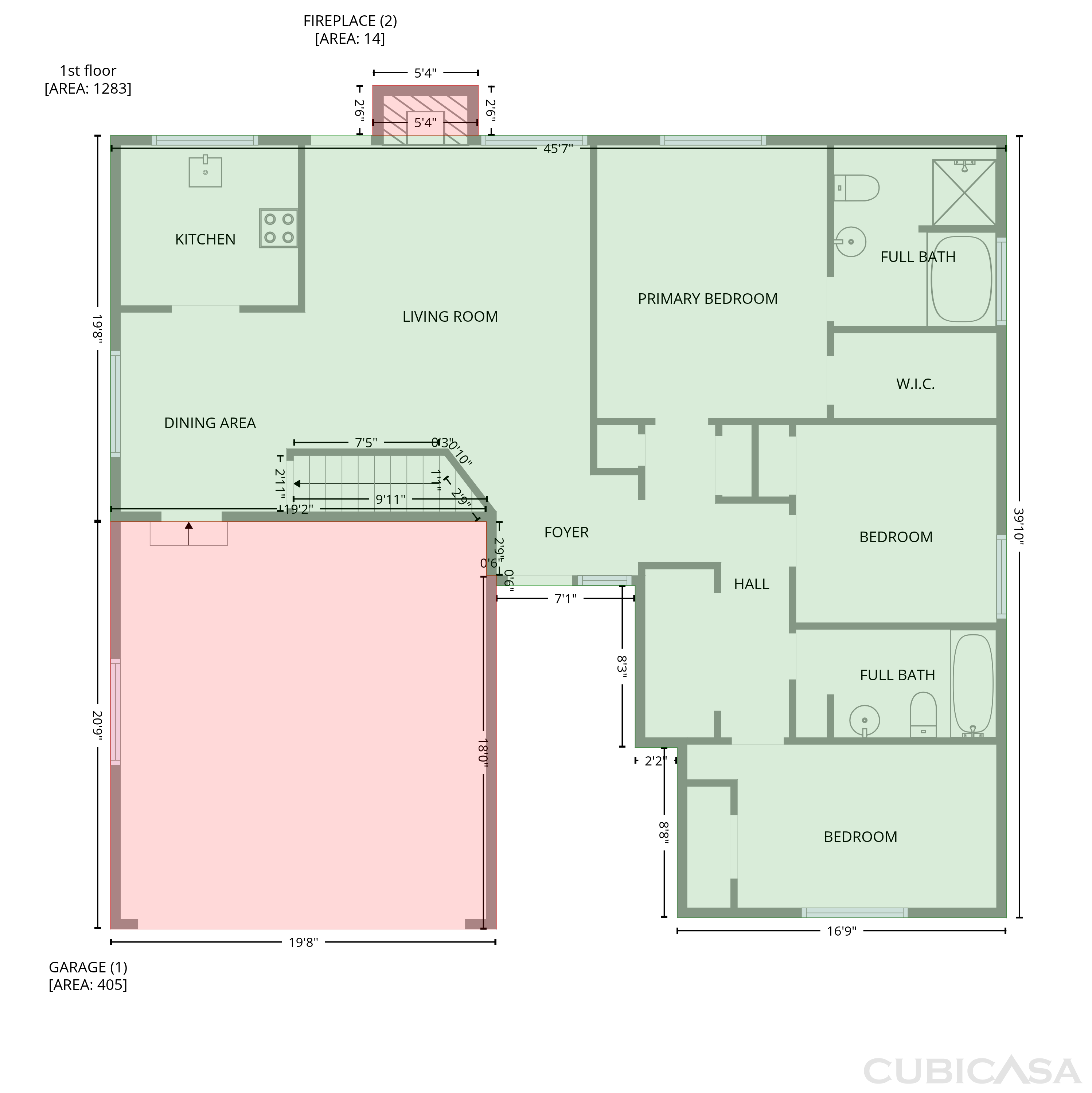 Second Floor of 1626 River Trce, Auburn, GA