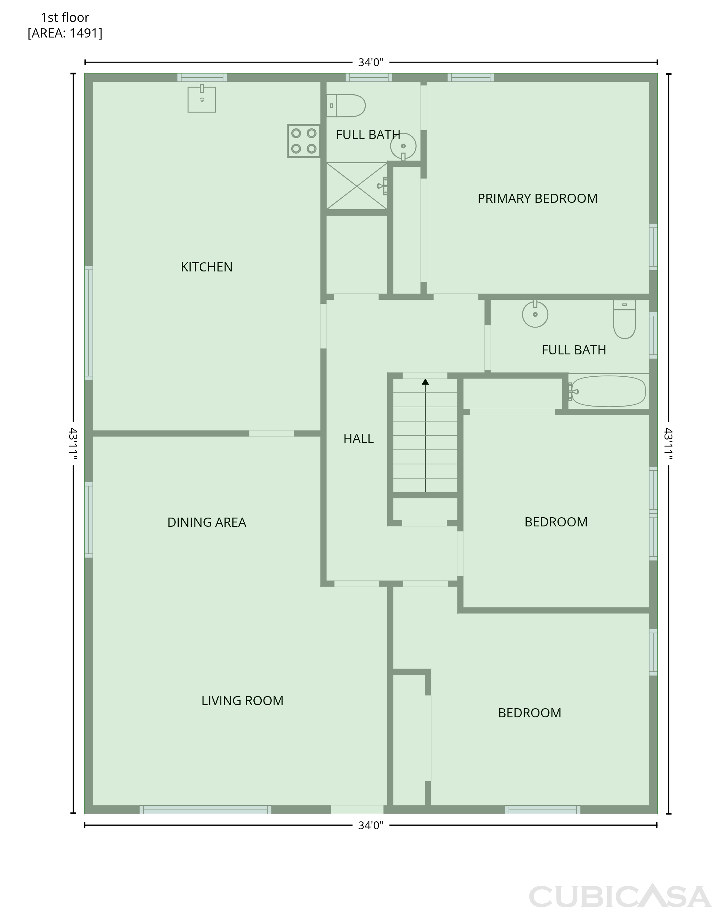 Second Floor of 6536 Cherokee Dr, Fairfield, AL