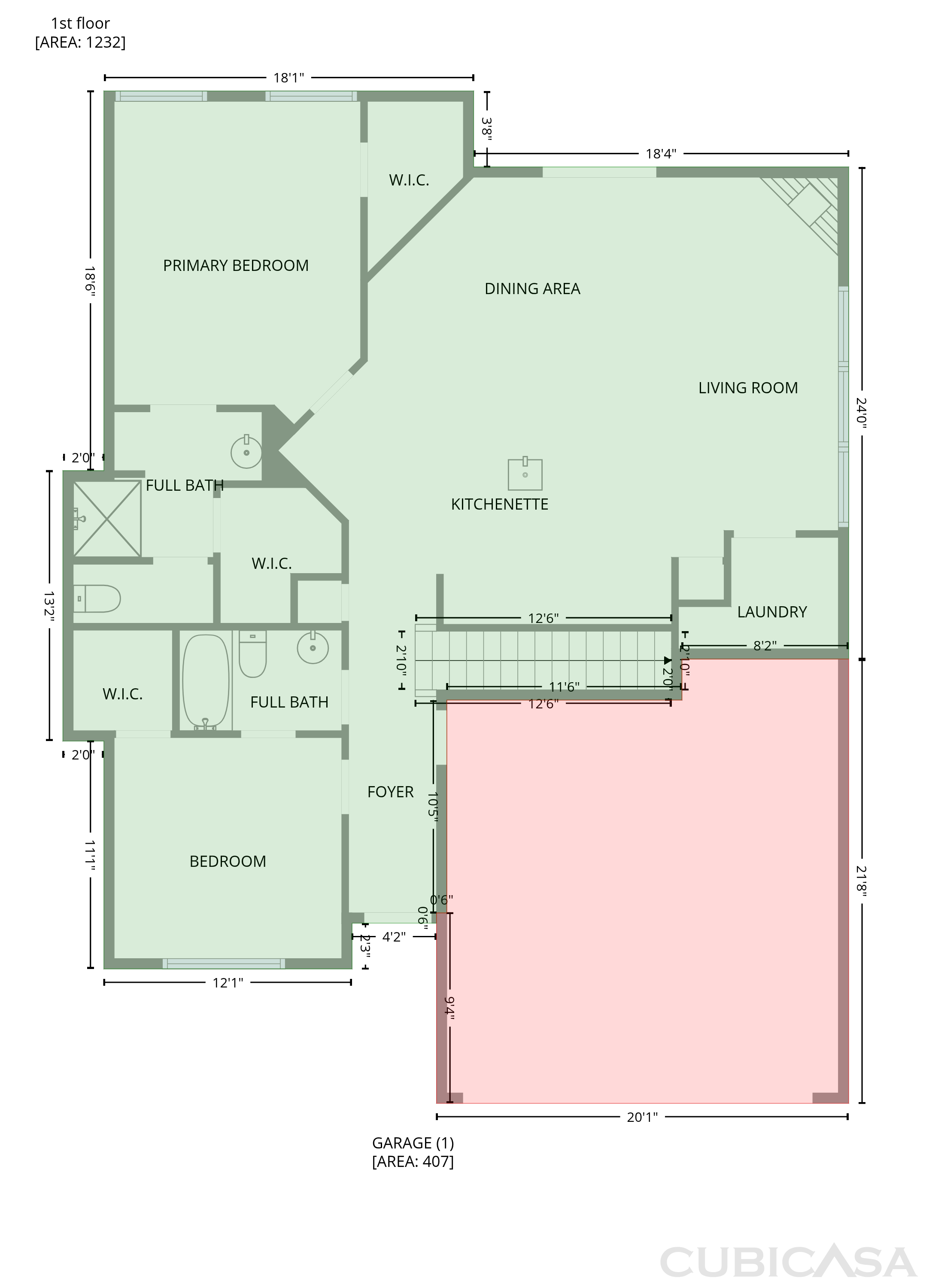 Main Floor of 80 Azalea Xing, Dallas, GA