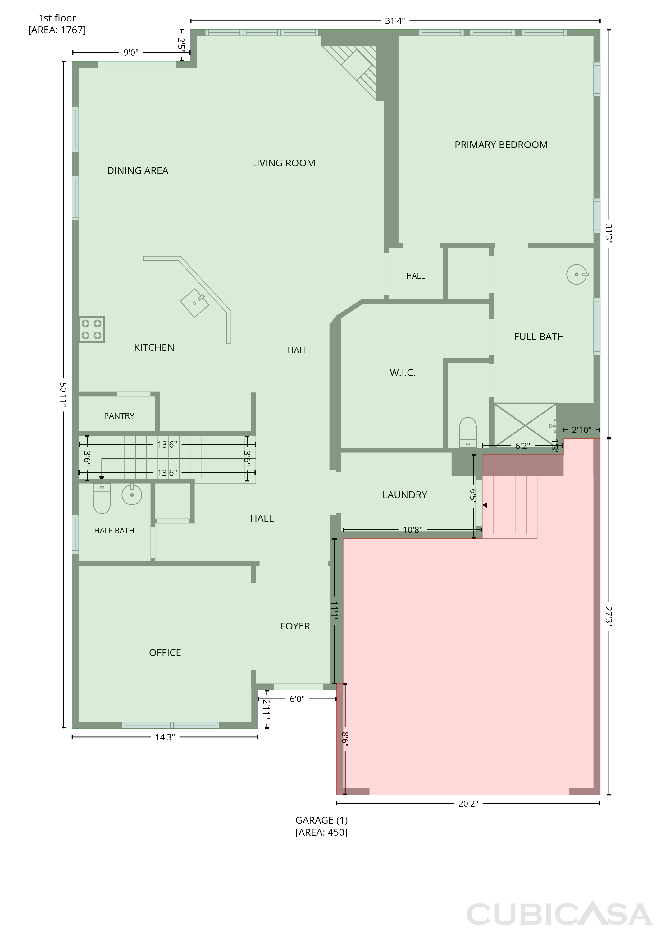 Main Floor of 1304 Litchborough Way, Wake Forest, NC