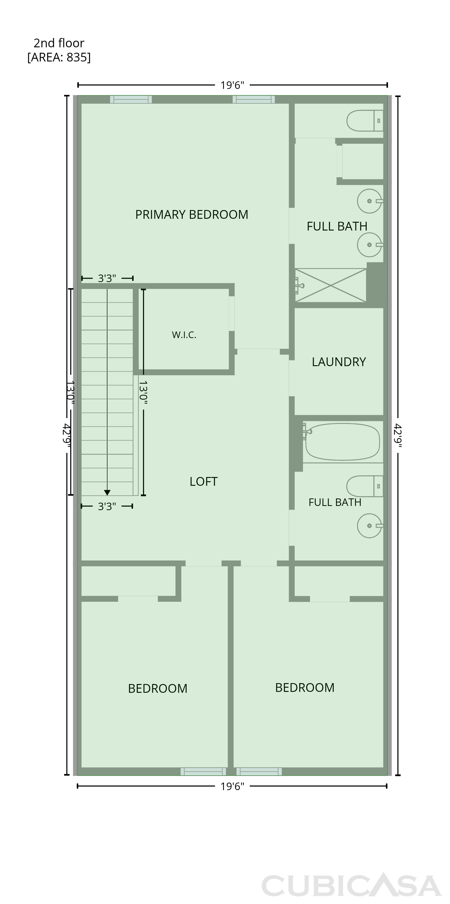 Second Floor of 952 Oak Ridge Ln, Columbia, TN