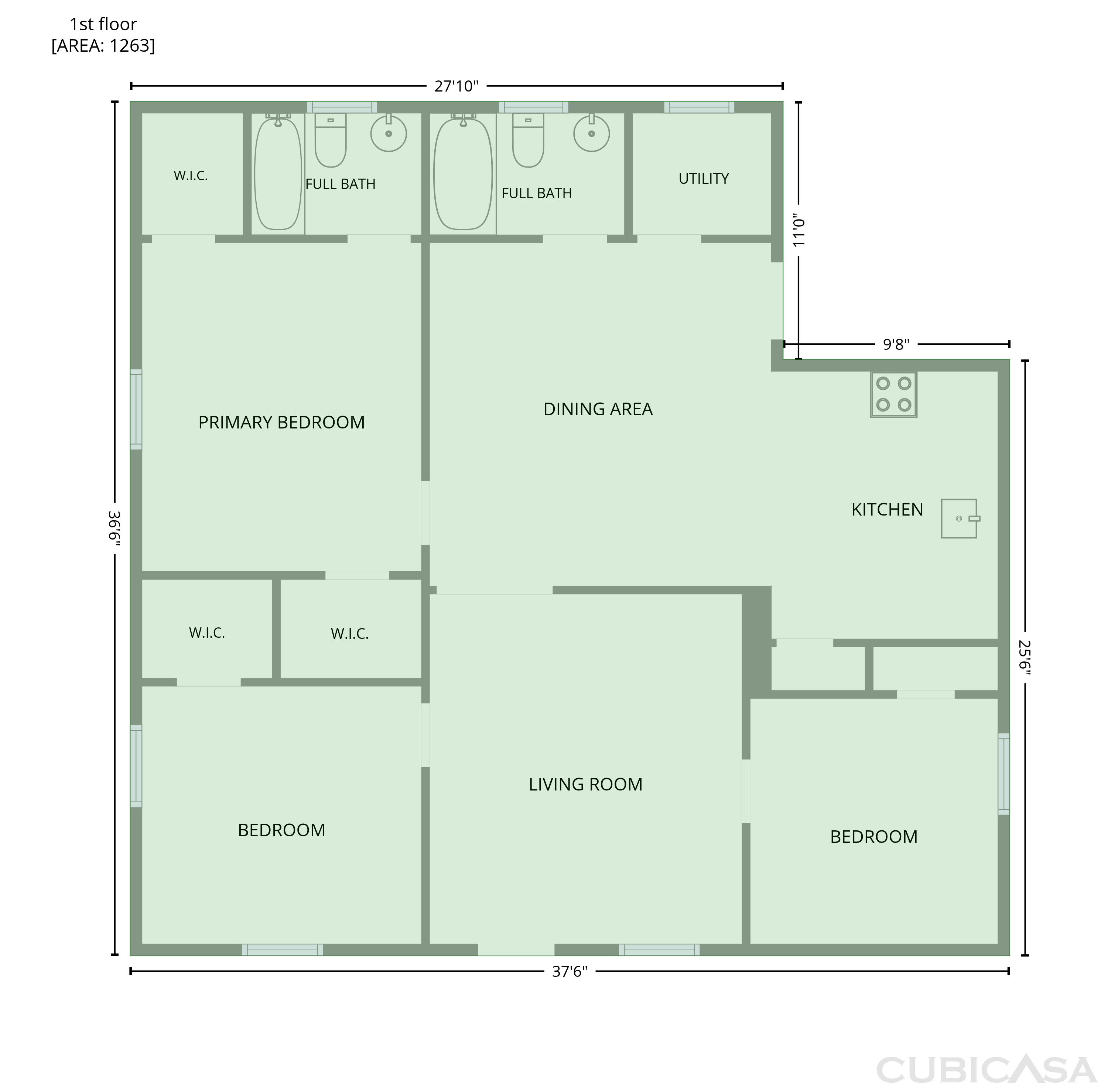 Main Floor of 232 N River St, Mount Holly, NC